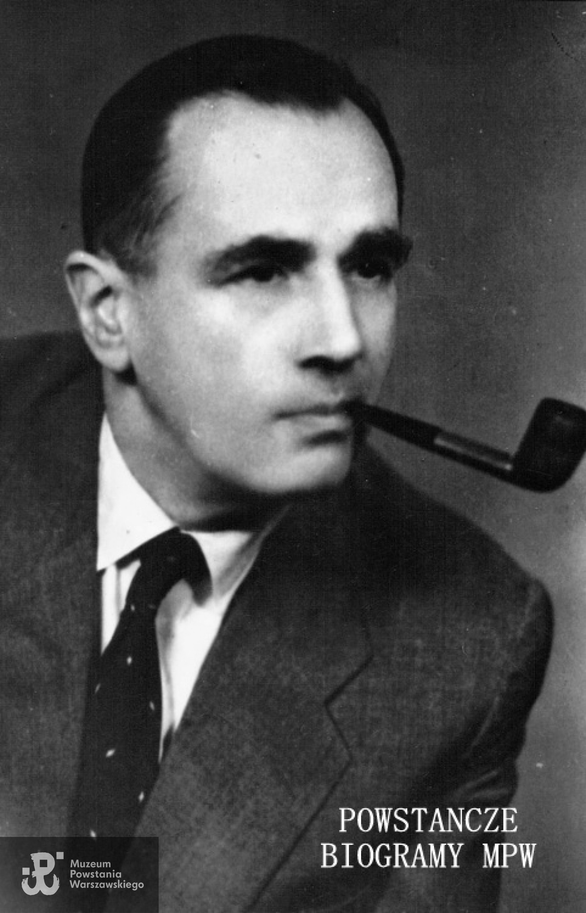 Rtm. Stanisław Hiacynt Mierzeński (1903-1964) ps. "D-60", "Mazurek". Fotografia z archiwum rodzinnego Andrzeja Mierzeńskiego