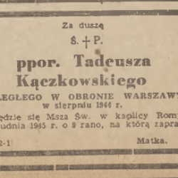 Życie Warszawy, nr 324 (393) z 23.11.1945 roku, s. 4