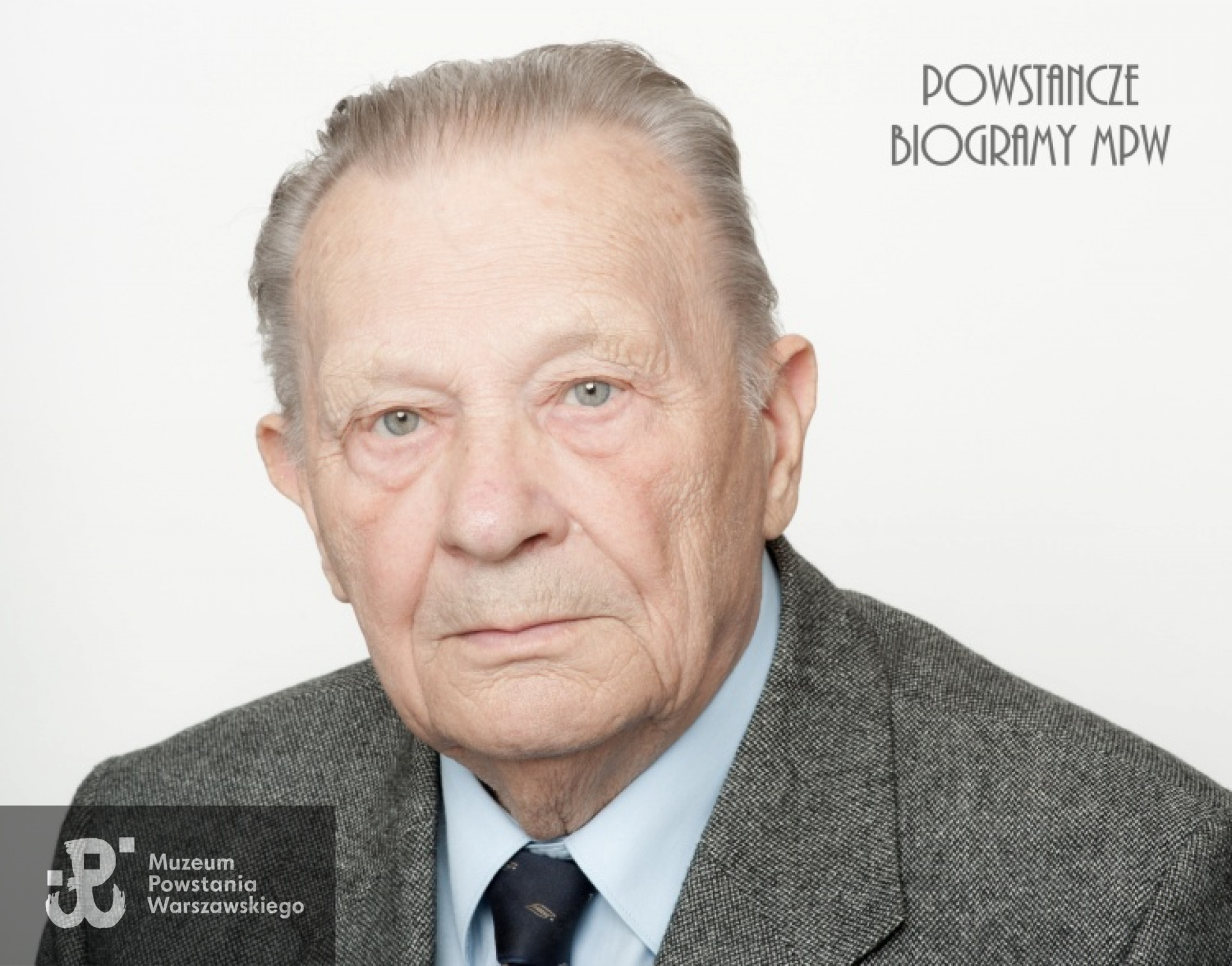 Jerzy Zięborak. Zdjęcie z serii portretów Powstańców Warszawskich w ramach projektu "1944/70/2014" realizowanego przez grupę WWPHOTO dla uczczenia 70. rocznicy wybuchu Powstania Warszawskiego. Muzeum Powstania Warszawskiego, 22.07-04.08 2013.
