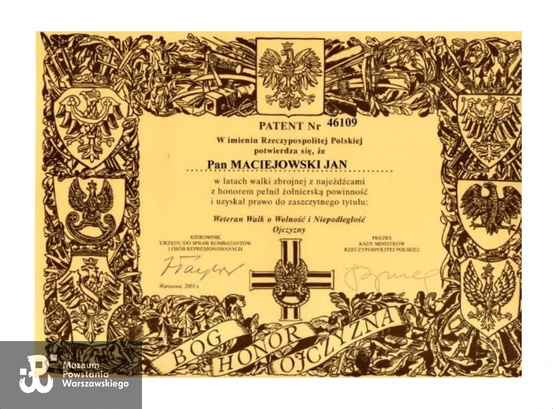 Z archiwum rodzinnego  Jana Maciejowskiego