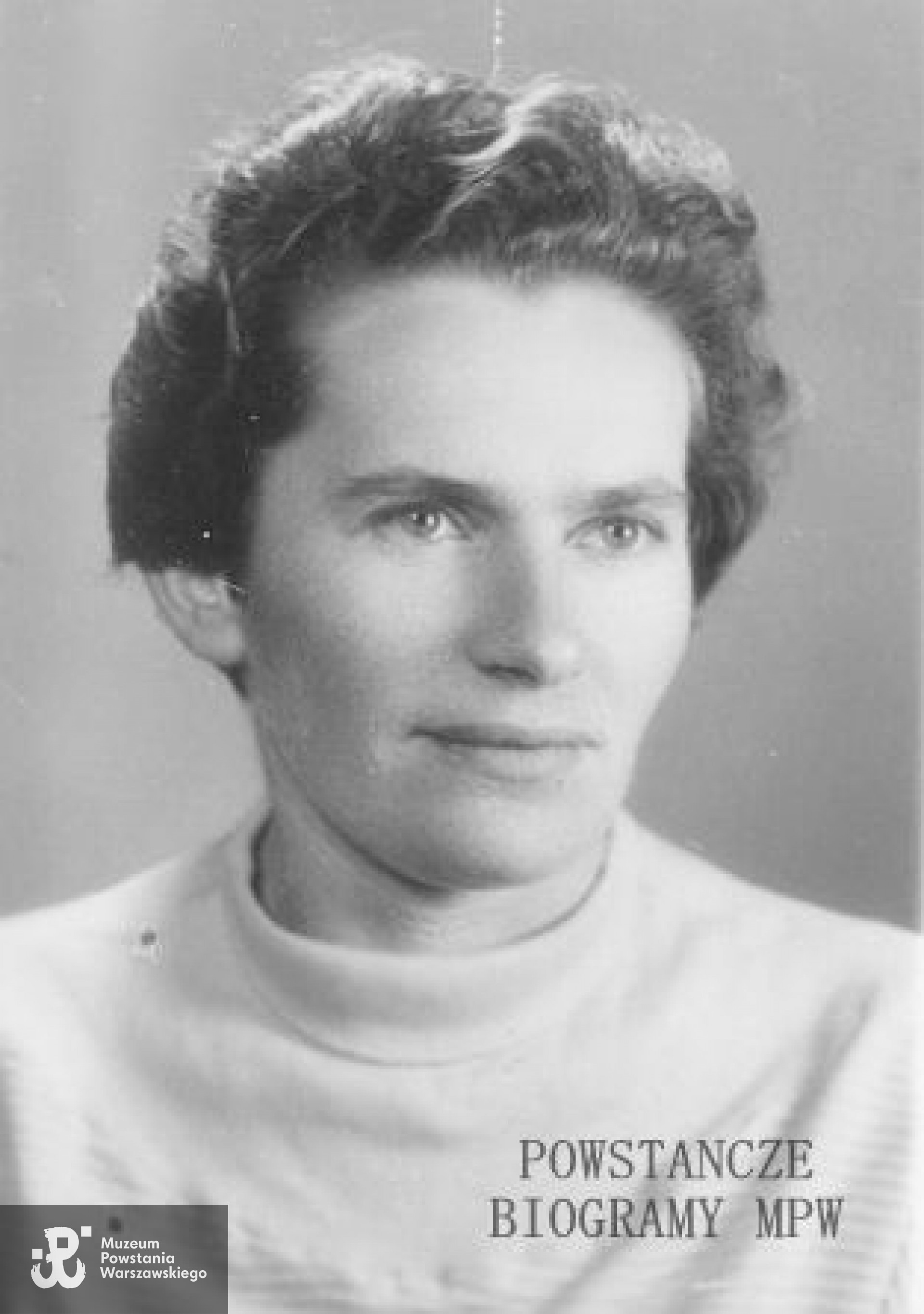 Katarzyna Frezer "Kaśka" (1925-2001) Fot. powojenne, <i>   deklaracja ZBoWiD</i>