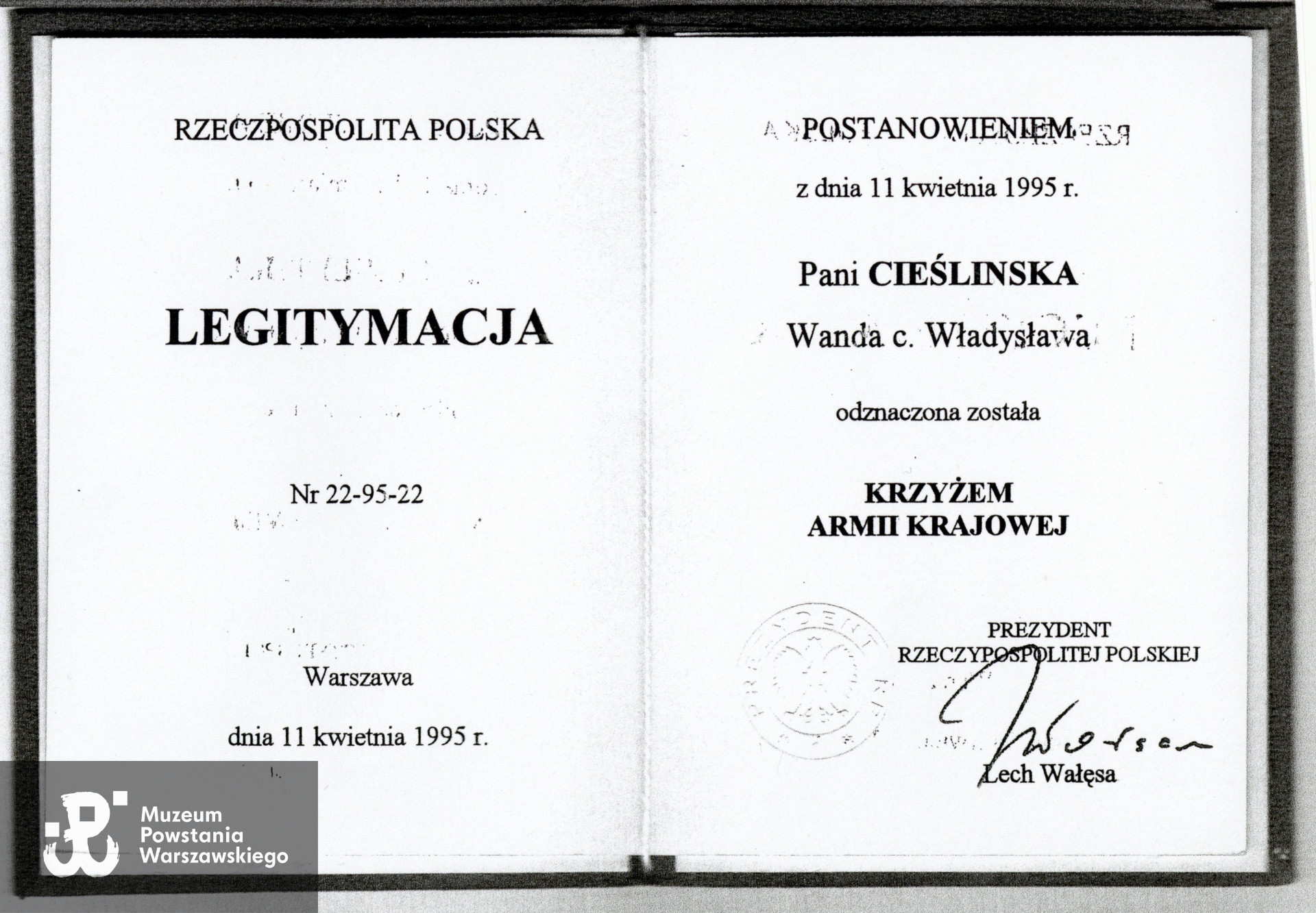 Ze zbiorów  p. Wandy Cieślińskiej ps. "Wanda"