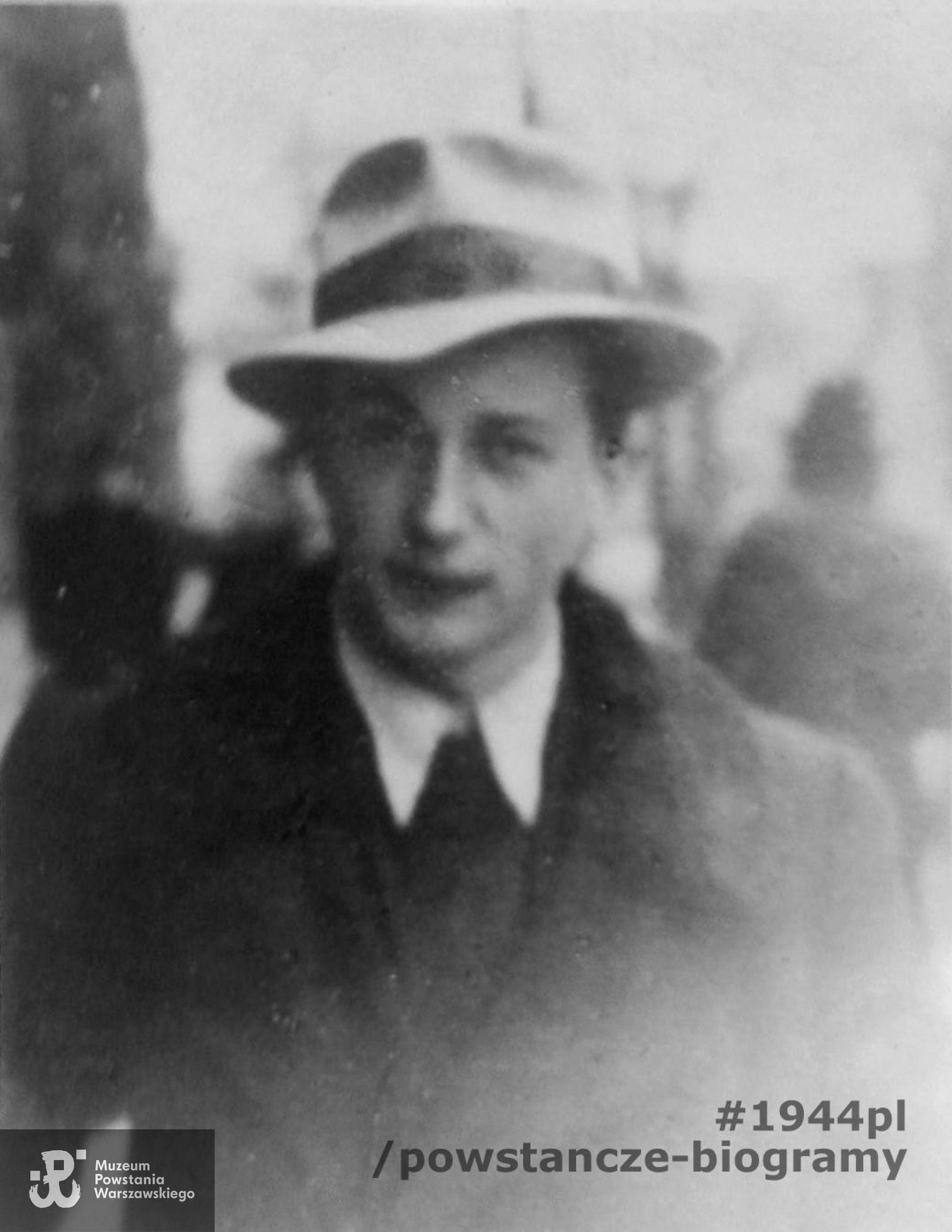 Czesław Gajewski "Hektor" (1924-1991). Fot. ze zbiorów rodzinnych, skan udostępniła p. Olivia McLaughlin, wnuczka Powstańca