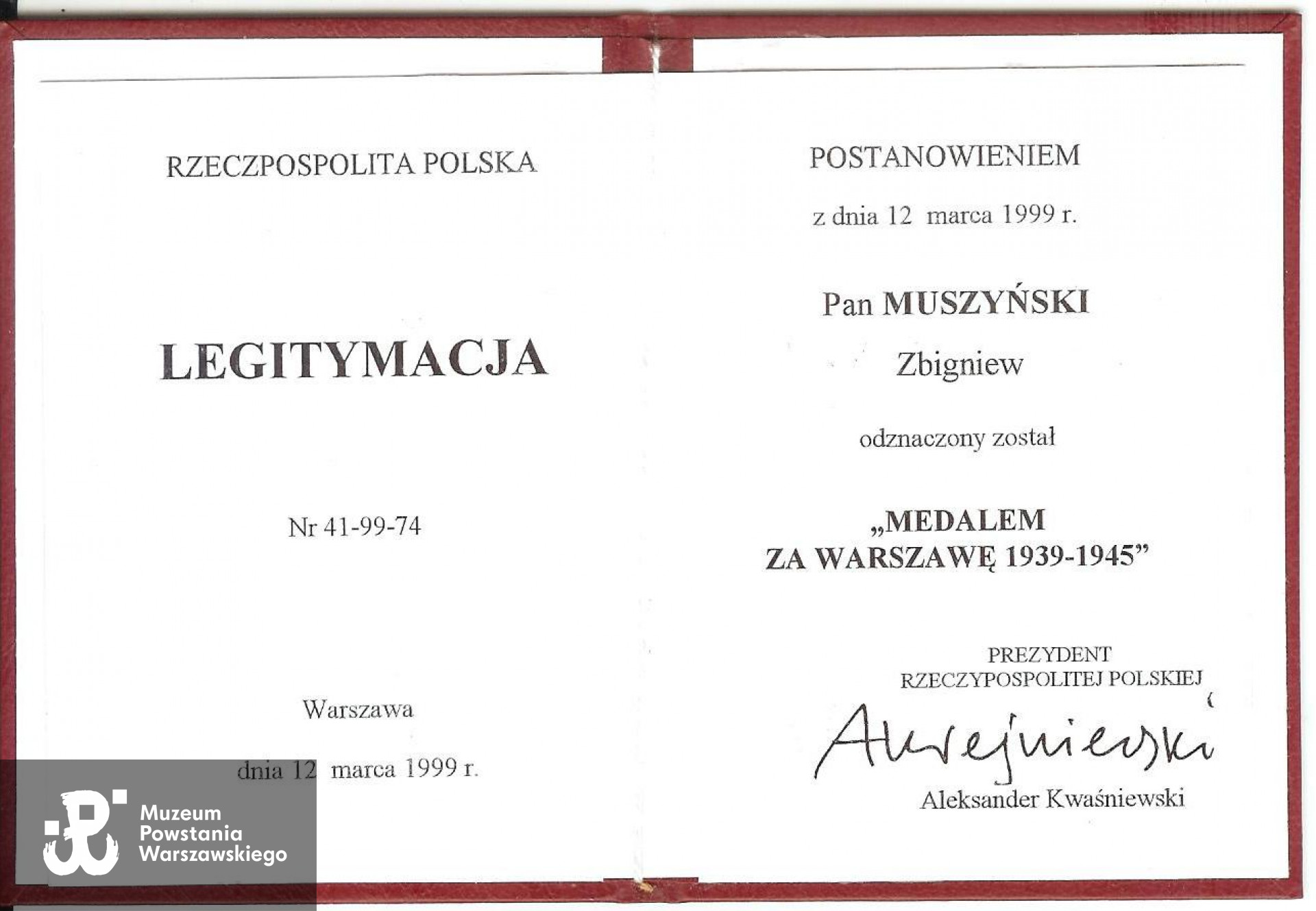 Z archiwum p. Zbigniewa Muszyńskiego