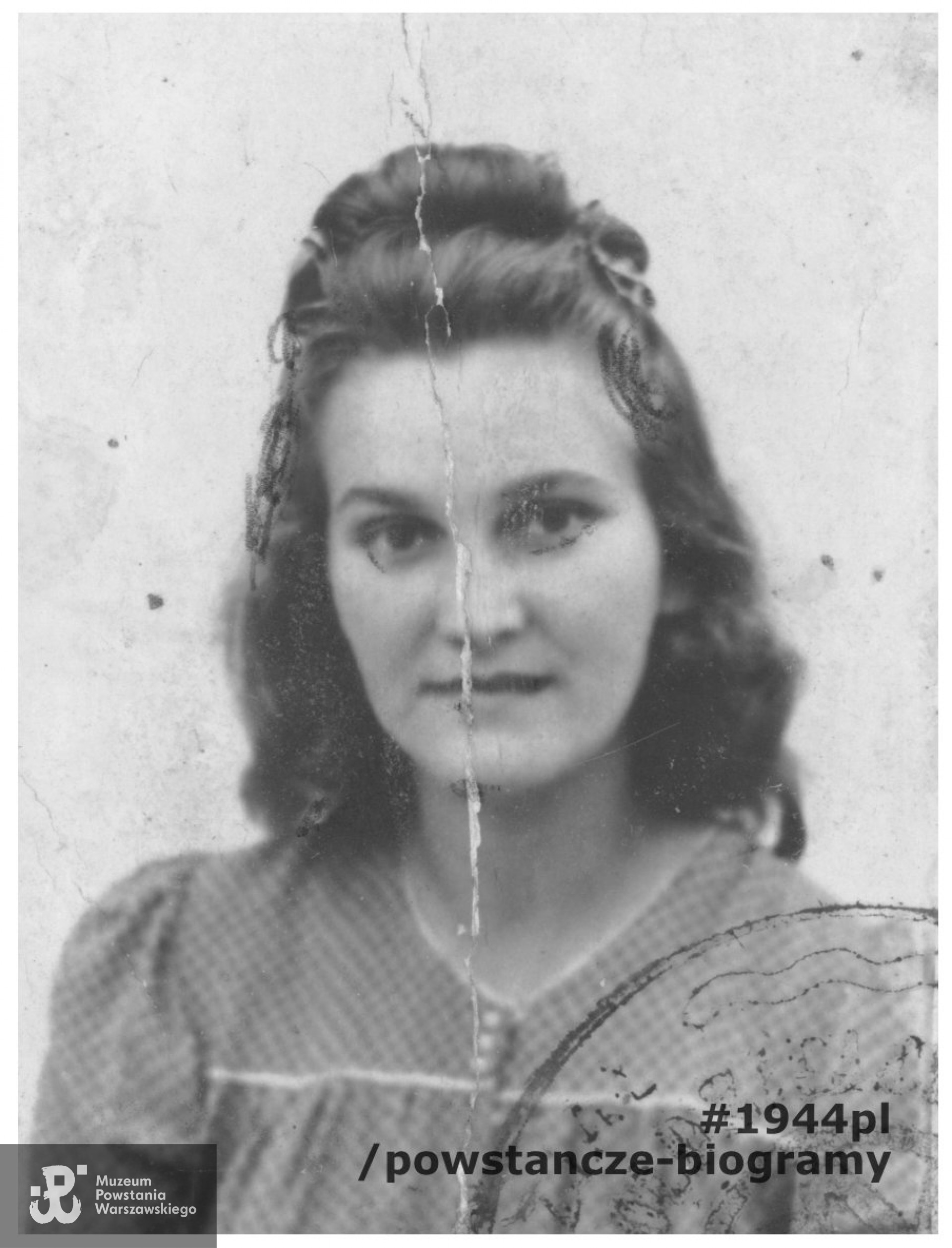 Alina Knapp-Nawrocka ps. "Wacka" Fot. materiały do Słownika Uczestników PW - Pokój Kombatanta