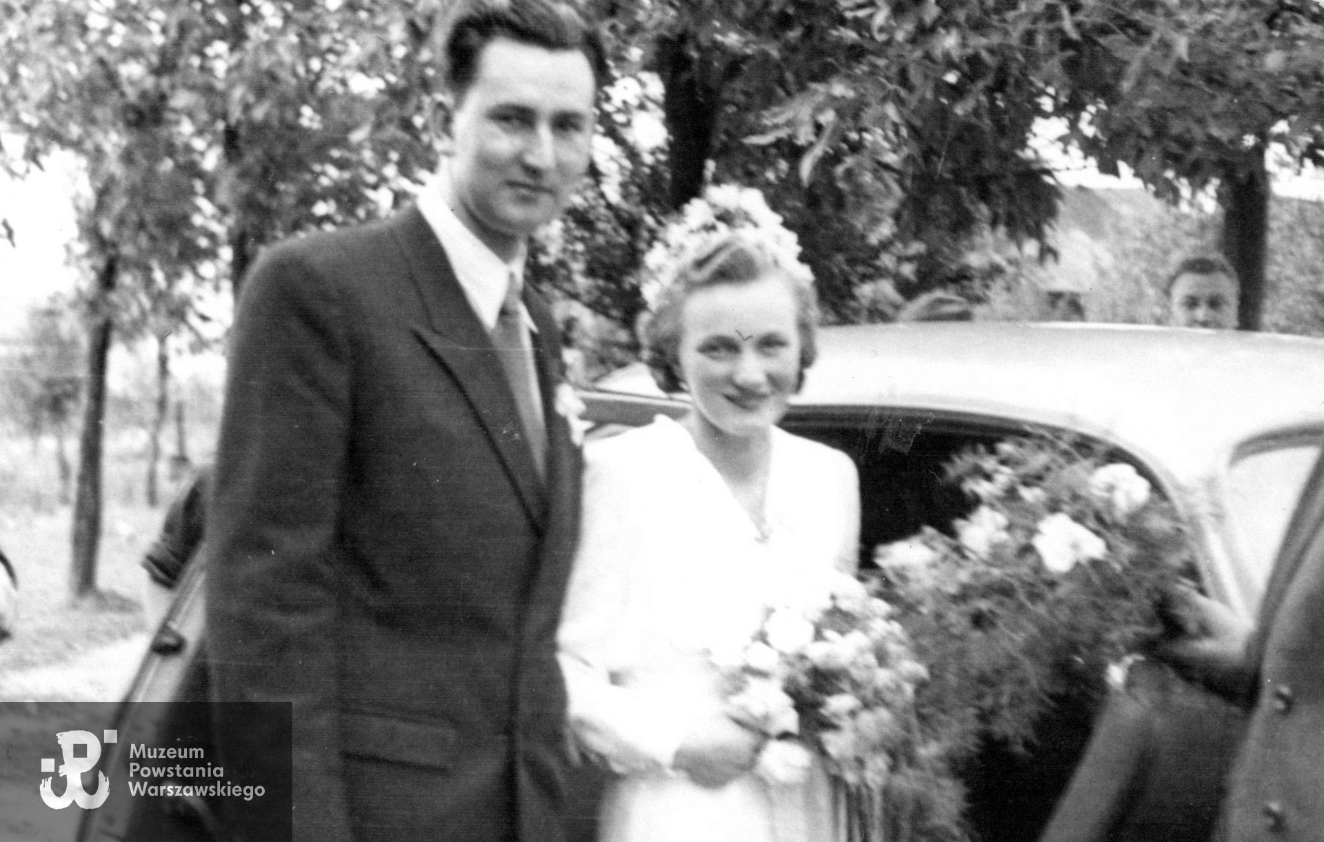 Ryszard Glinka, fotografia ślubna. Fot. ze zbiorów rodzinnych, udostępniła p. Jadwiga Mioduszewska. Skany wykonano w Muzeum Powstania Warszawskiego, 12/2024