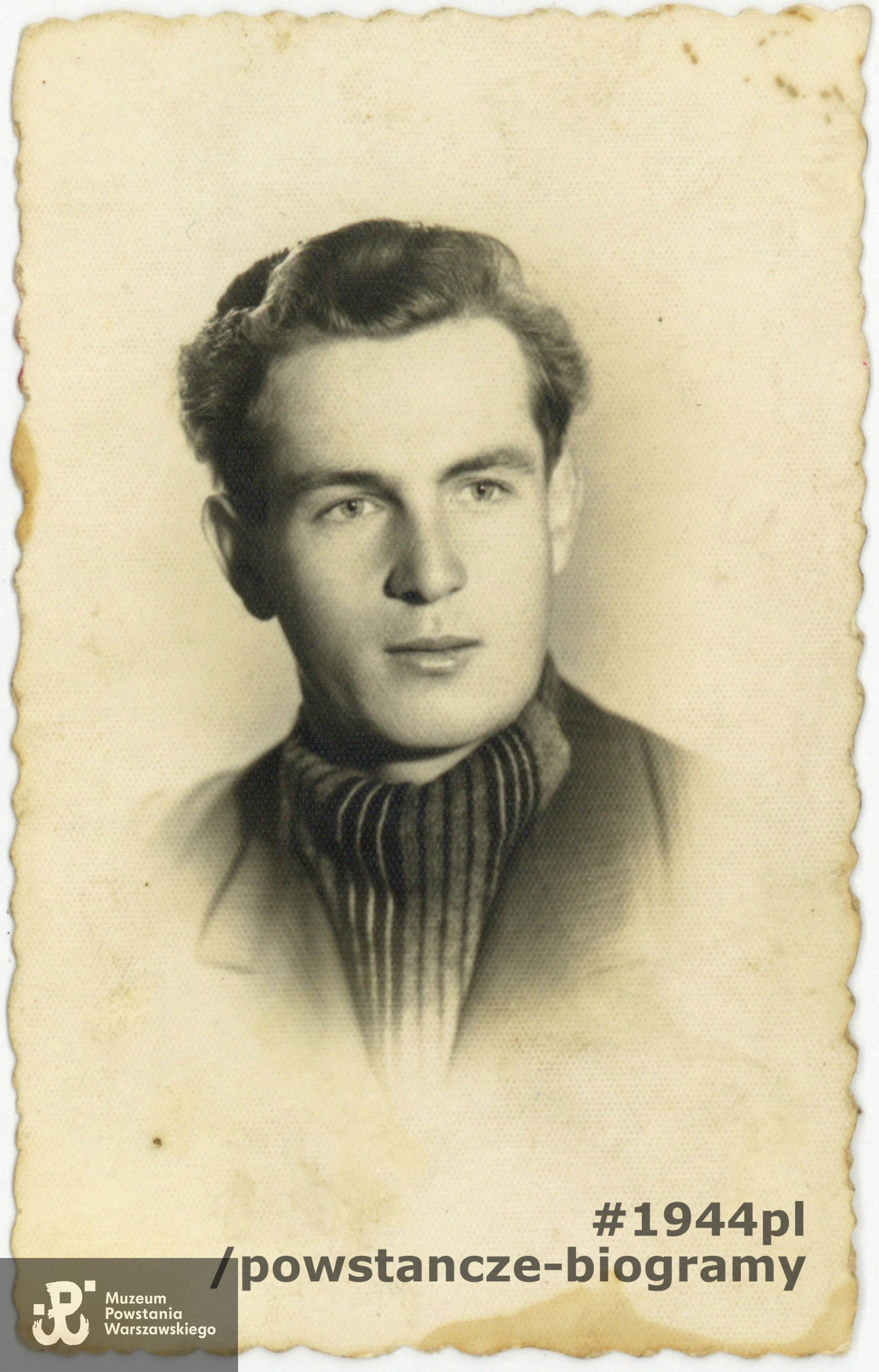 Jan Słabik ps. „Nygus” (1921-1944). Fot. z archiwum rodzinnego p. Barbary Brzeszczak zd. Kurkowskiej