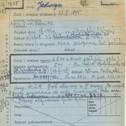 Polski Czerwony Krzyż - kartoteka