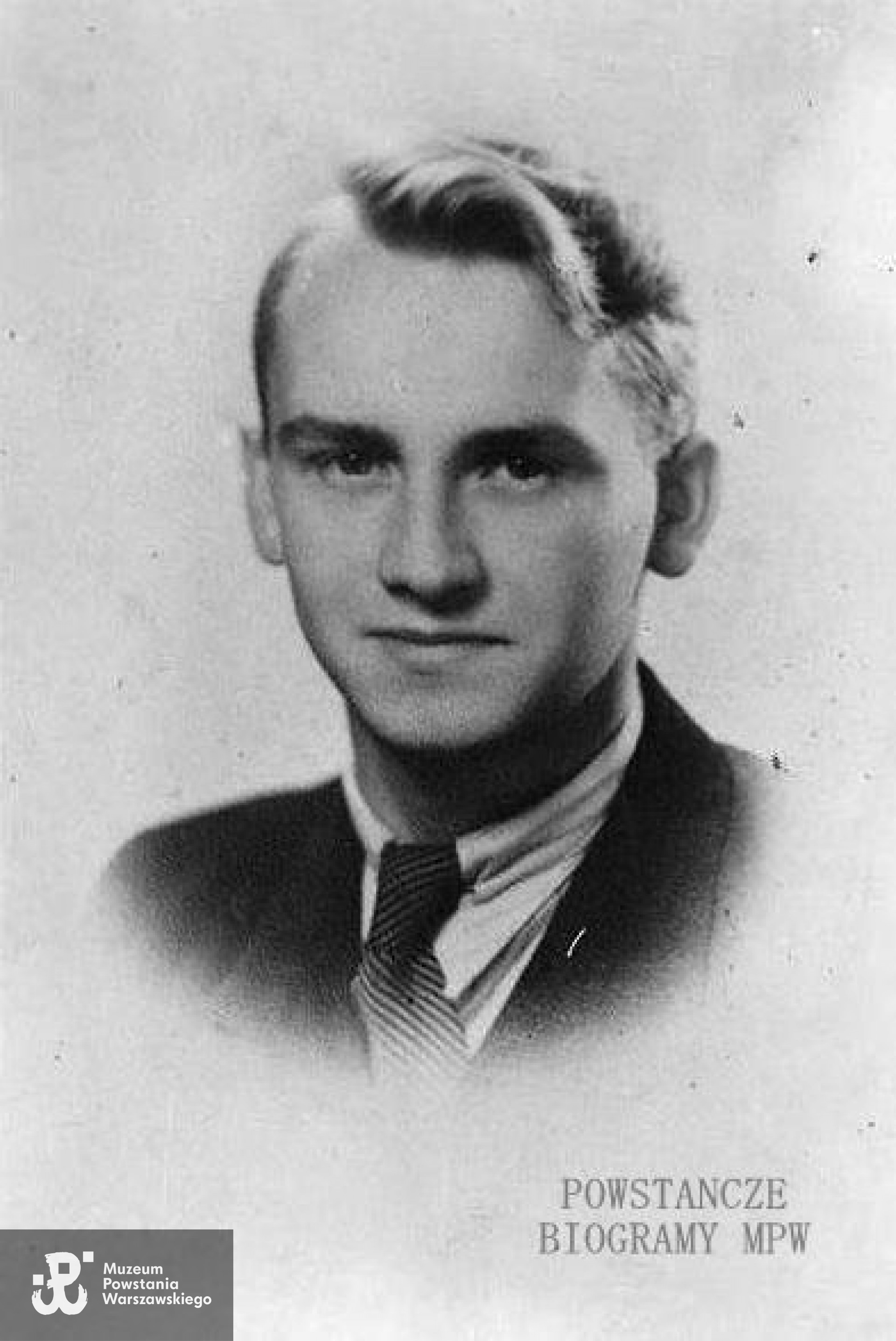 st. strz. Zbigniew Żebrowski ps. "Jasieńczyk" (1924-1944). Fot. AR MPW