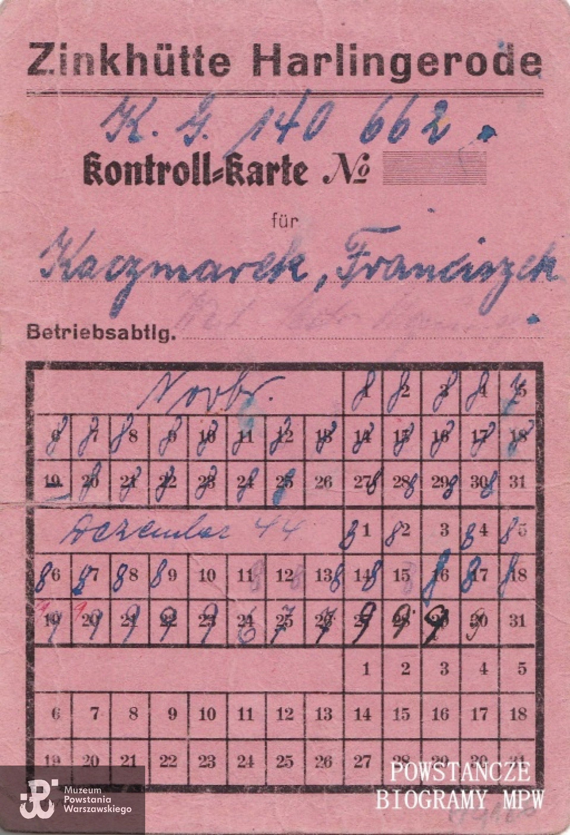 Ze zbiorów Muzeum Powstania Warszawskiego, sygn, P/4186