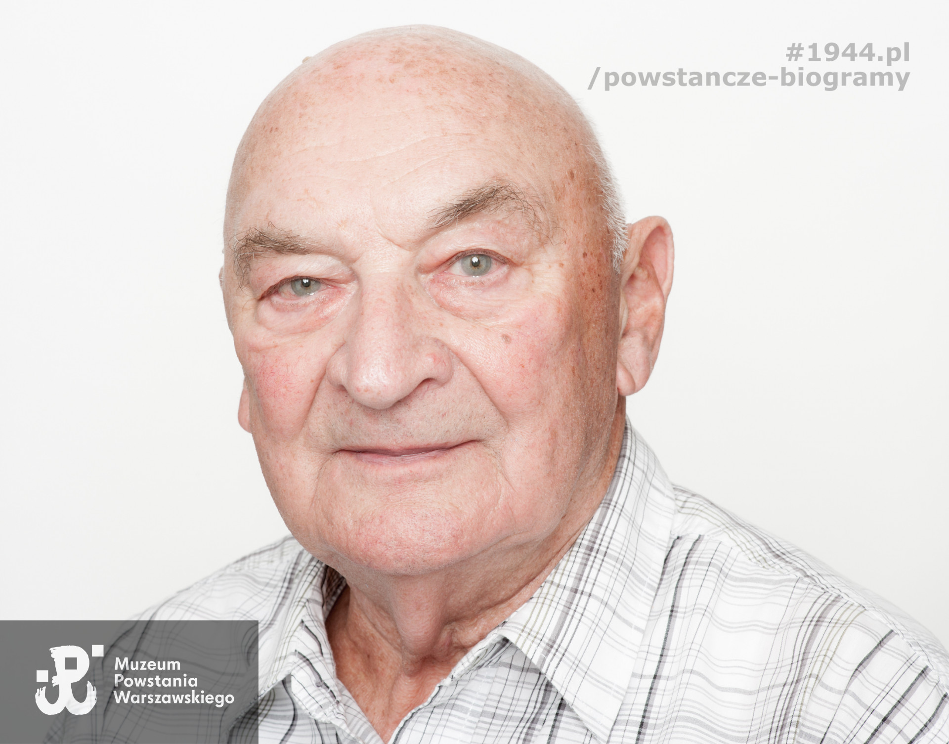 Jerzy Modrzewski „Biruta”. Zdjęcie z serii portretów Powstańców Warszawskich w ramach projektu "1944/70/2014" realizowanego przez grupę WWPHOTO dla uczczenia 70. rocznicy wybuchu Powstania Warszawskiego. Muzeum Powstania Warszawskiego, 22.07-04.08 2013.