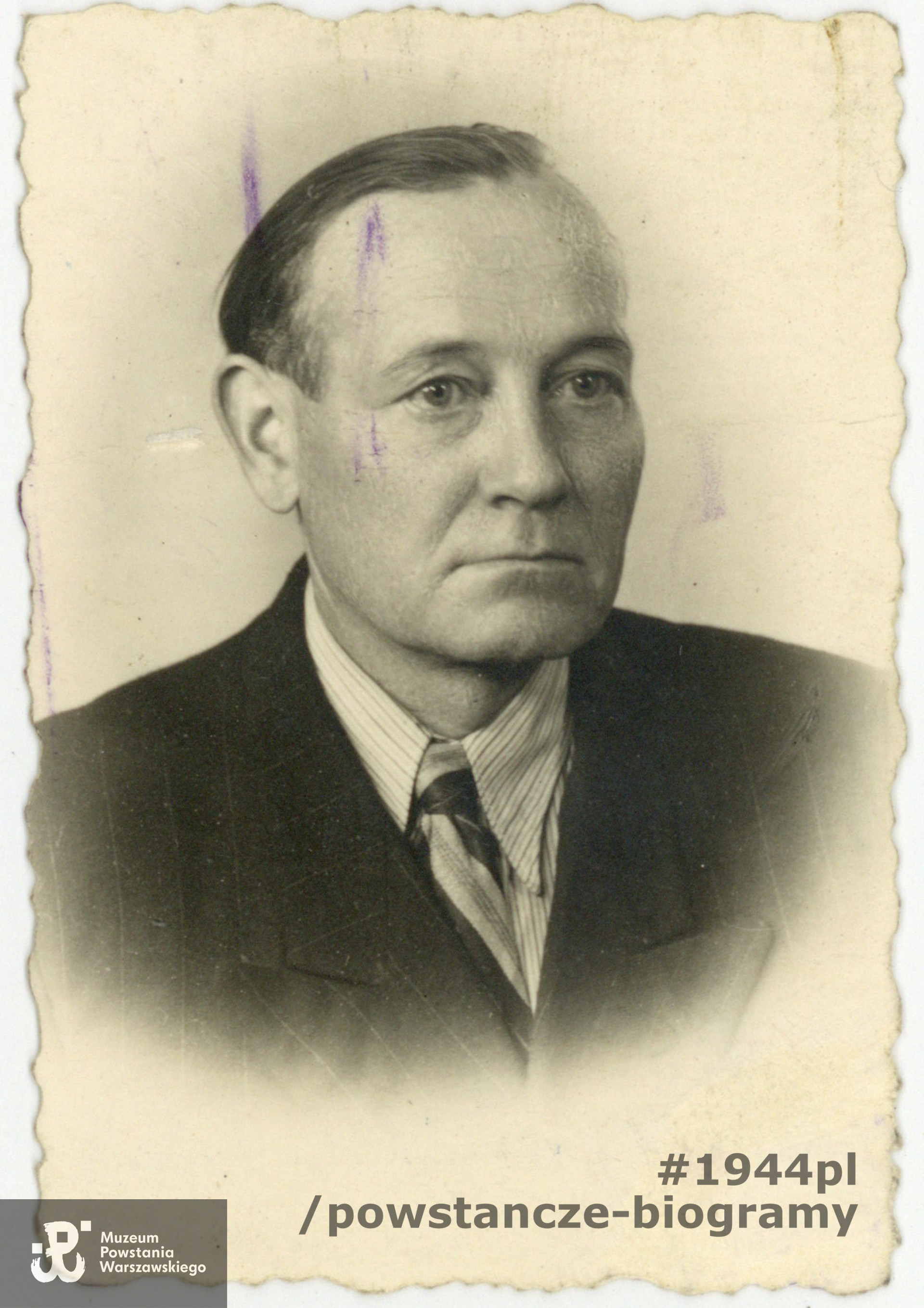 Fotografia powojenna  z archiwum rodzinnego p. Beaty Kucharczyk, wnuczki Mariana Rembelskiego. 