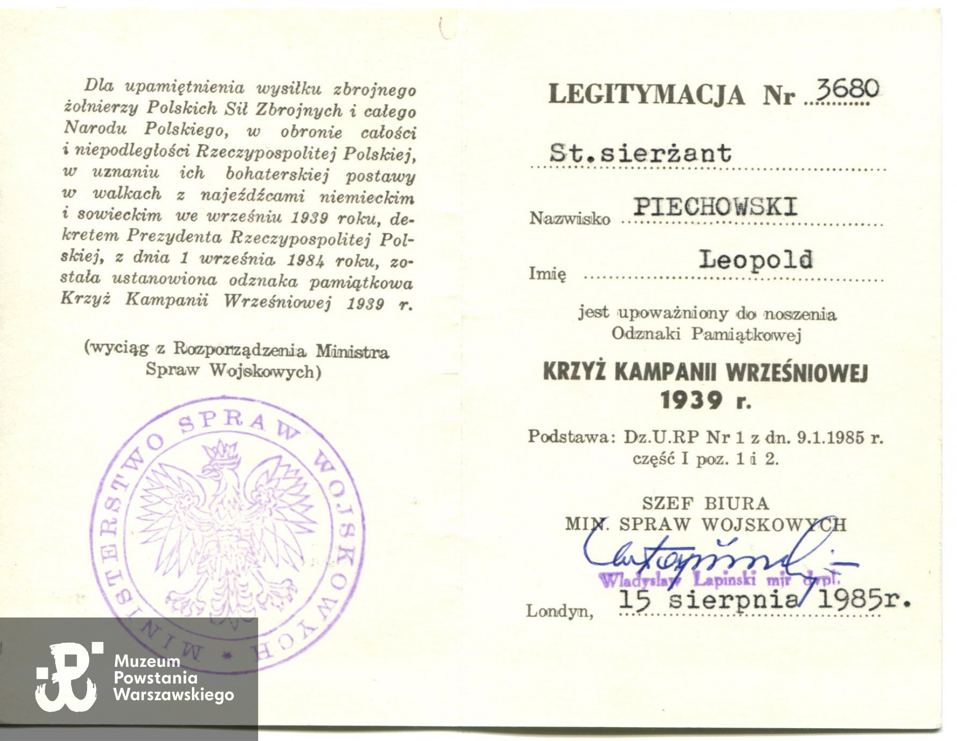 Skan wykonany przez Pokój Kombatanta MPW - materiały do Słownika Uczestników PW