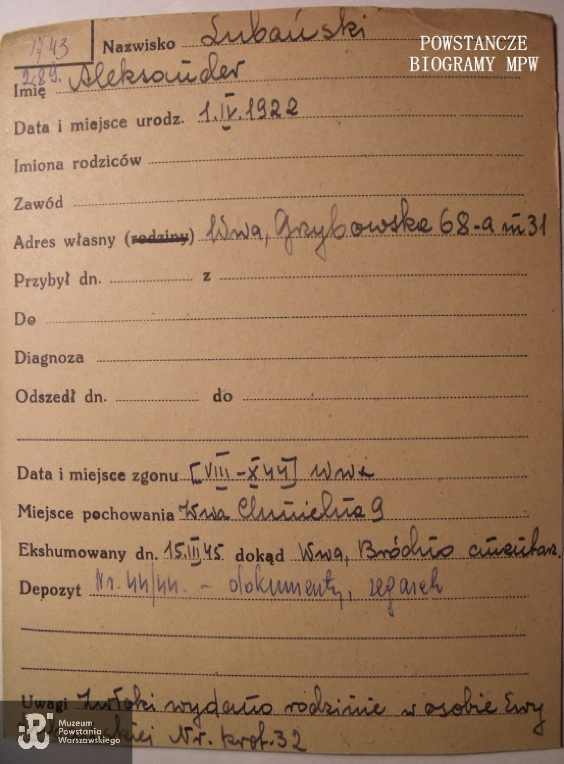 Ze zbiorów Polskiego Czerwonego Krzyża.