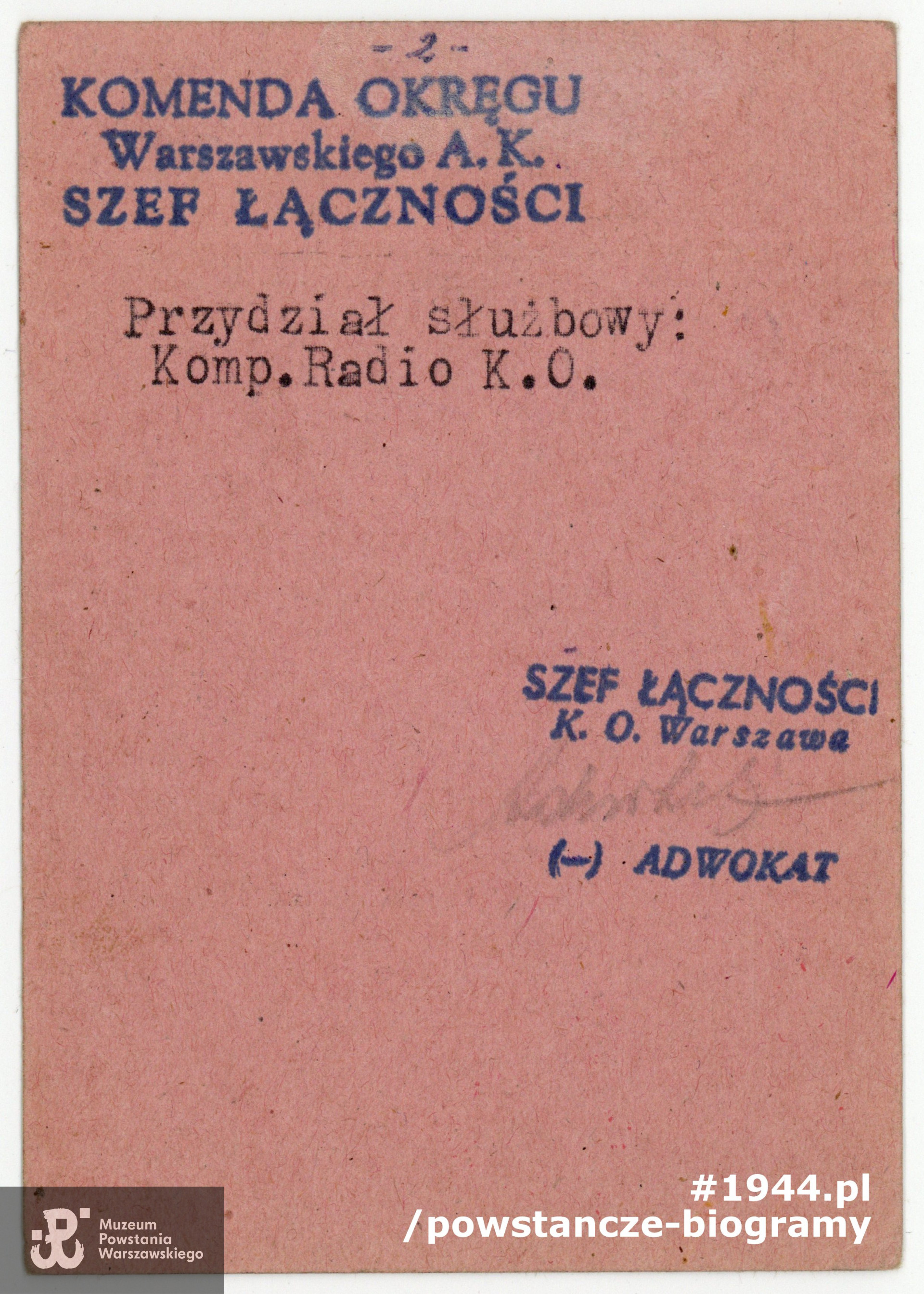 Z archiwum rodzinnego córki, p. Joanny Brejnak