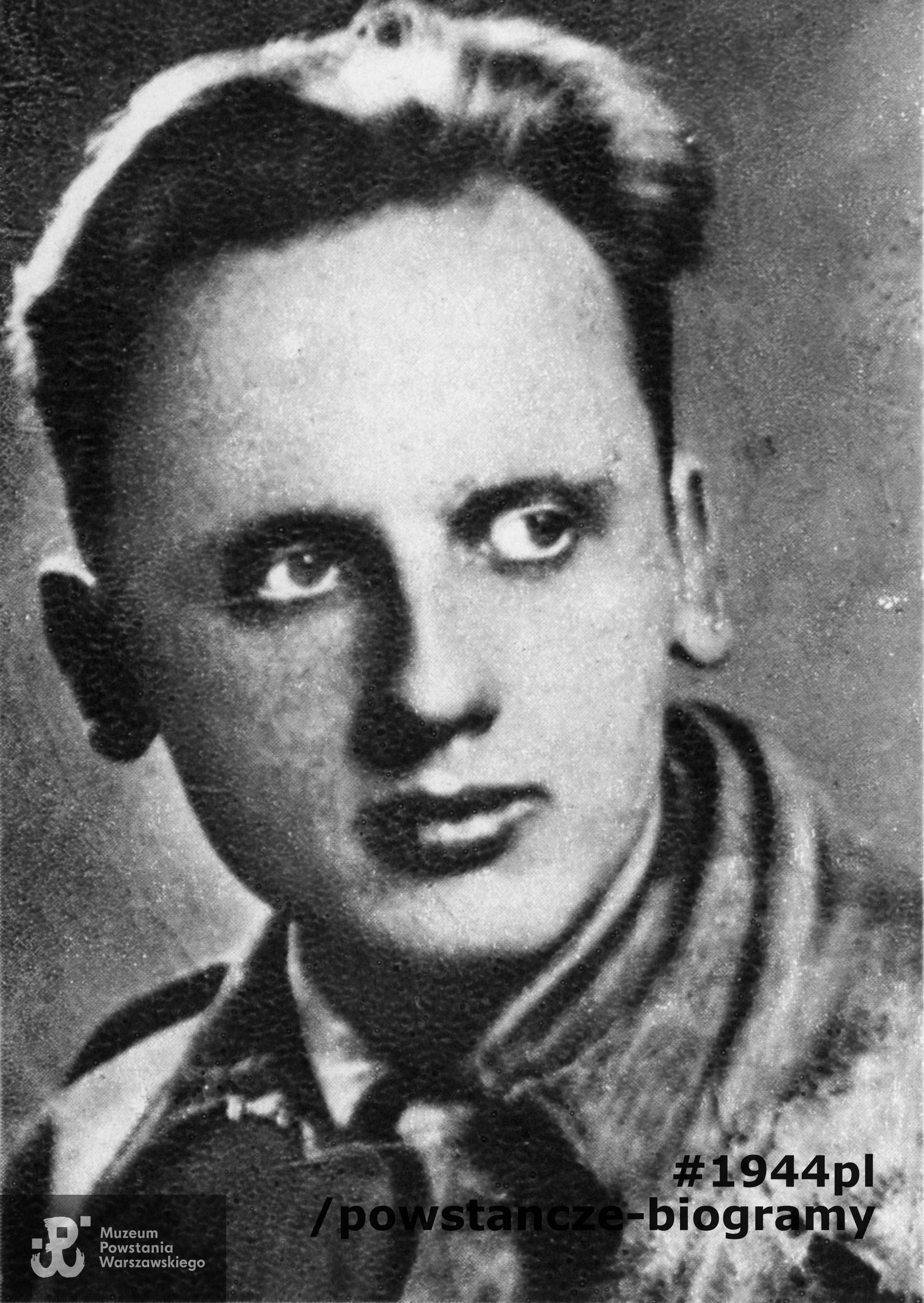 Tadeusz Huskowski ps. "Tadeusz" (1923-1984). Fot. zamieszczona w książce Anny Borkiewicz-Celińskiej „Batalion "Zośka"