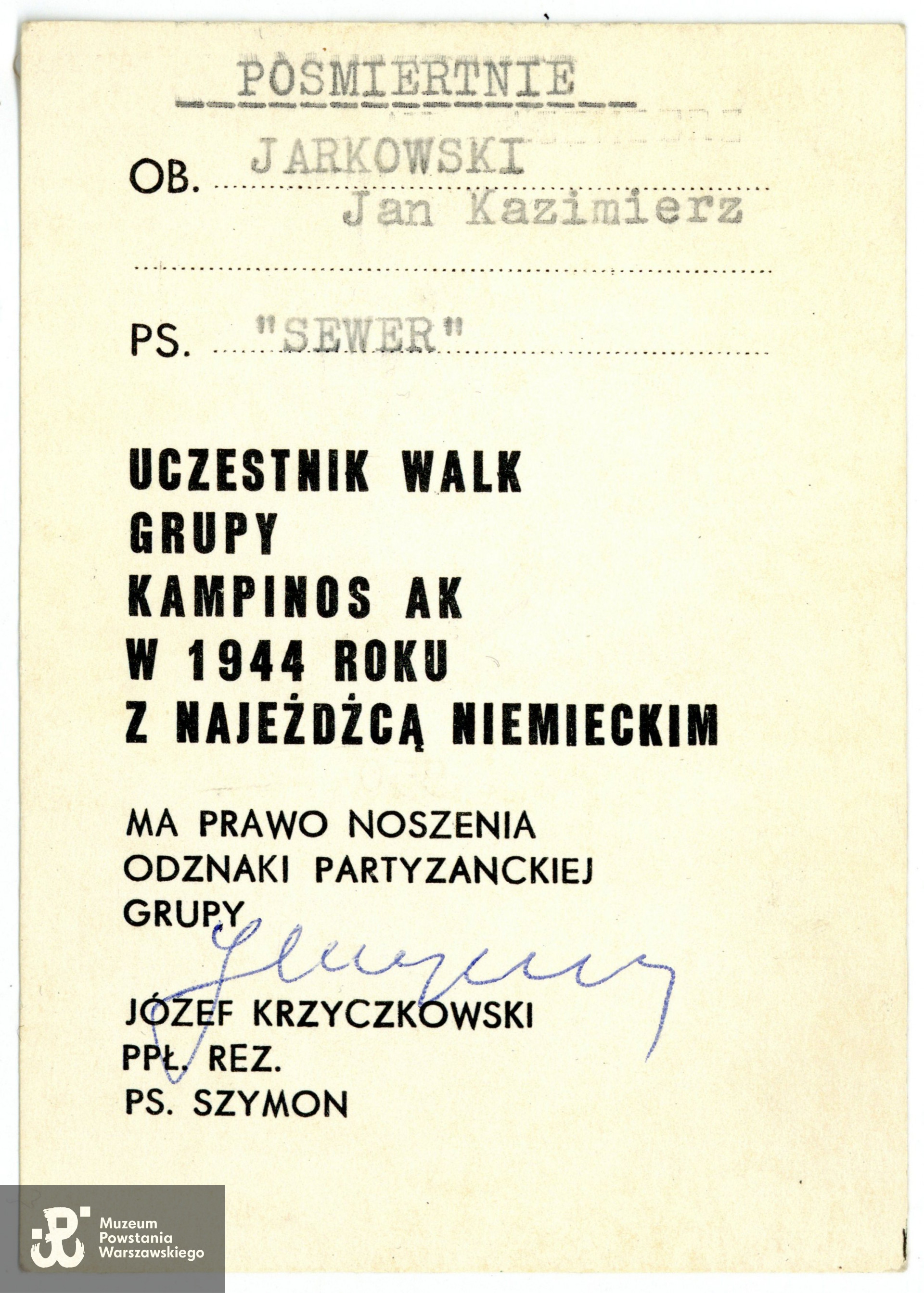 Ze zbiorów rodzinnych,  udostępnił p. Sławomir Nowotny