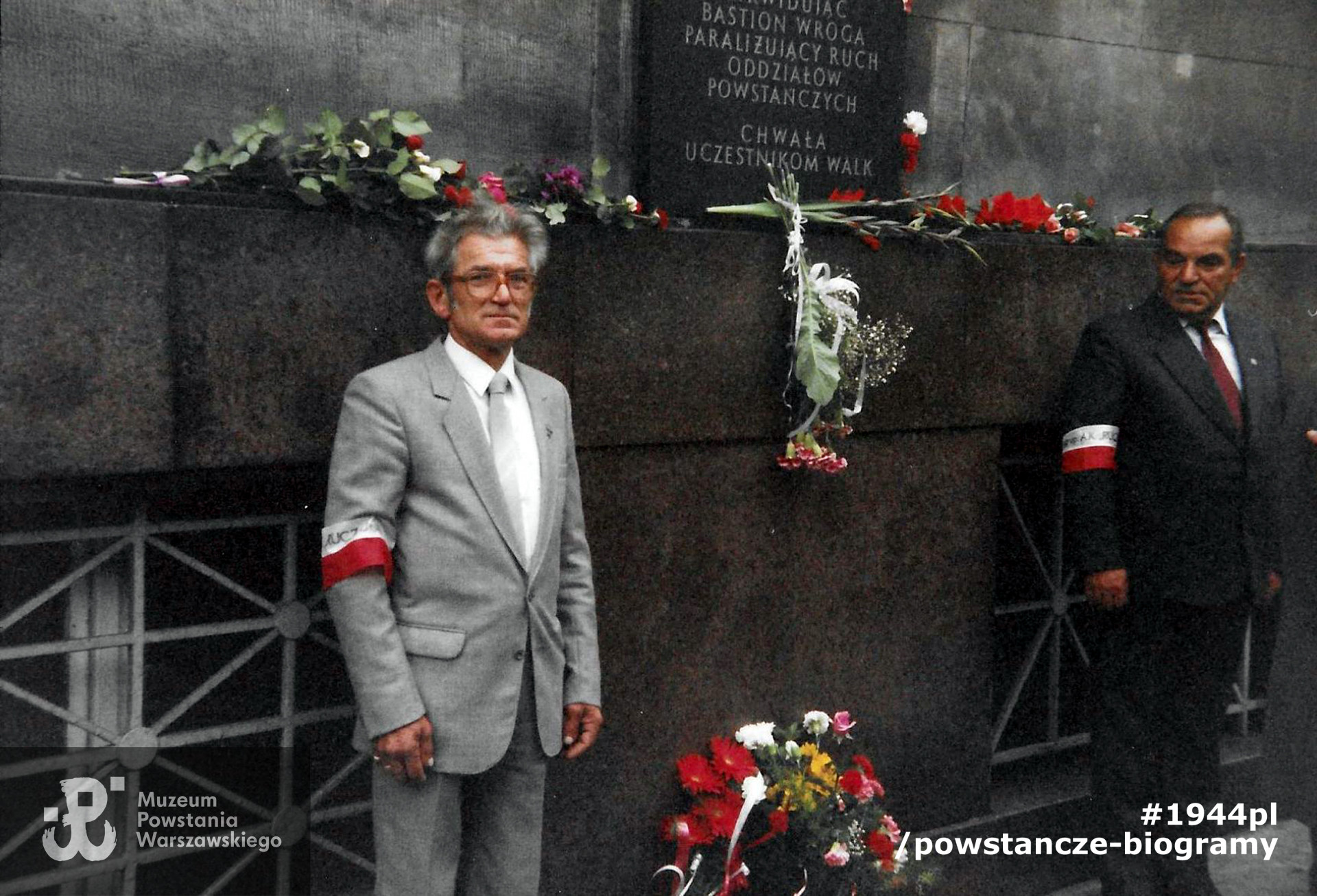 Podczas wizyty w Polsce z okazji kolejnej rocznicy wybuchu PW, lata 80-te. Fot. w imieniu rodziny udostępnił p. Dariusz Kopka