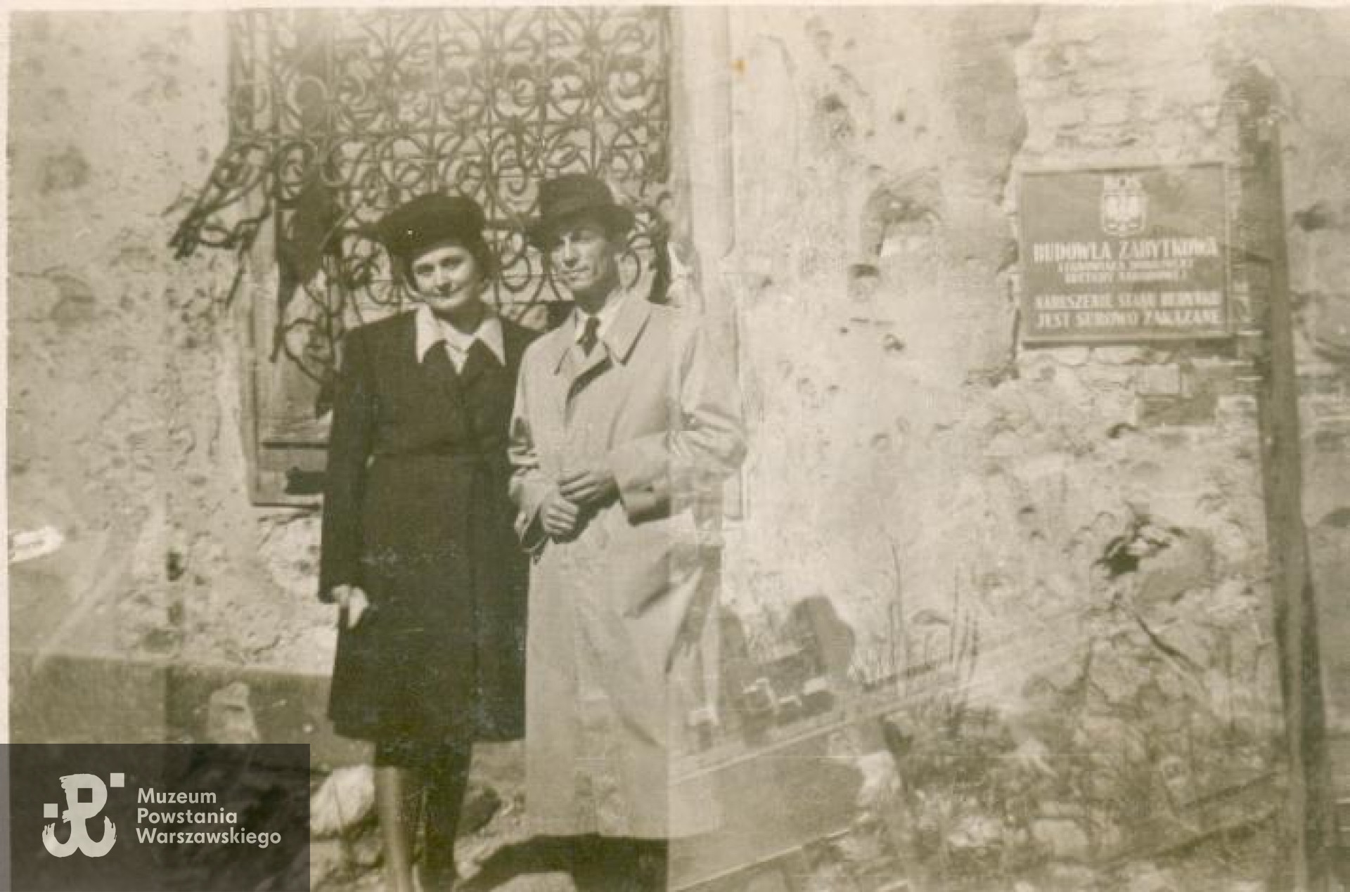 rok 1945 z żoną Eugenią ze Śniegockich