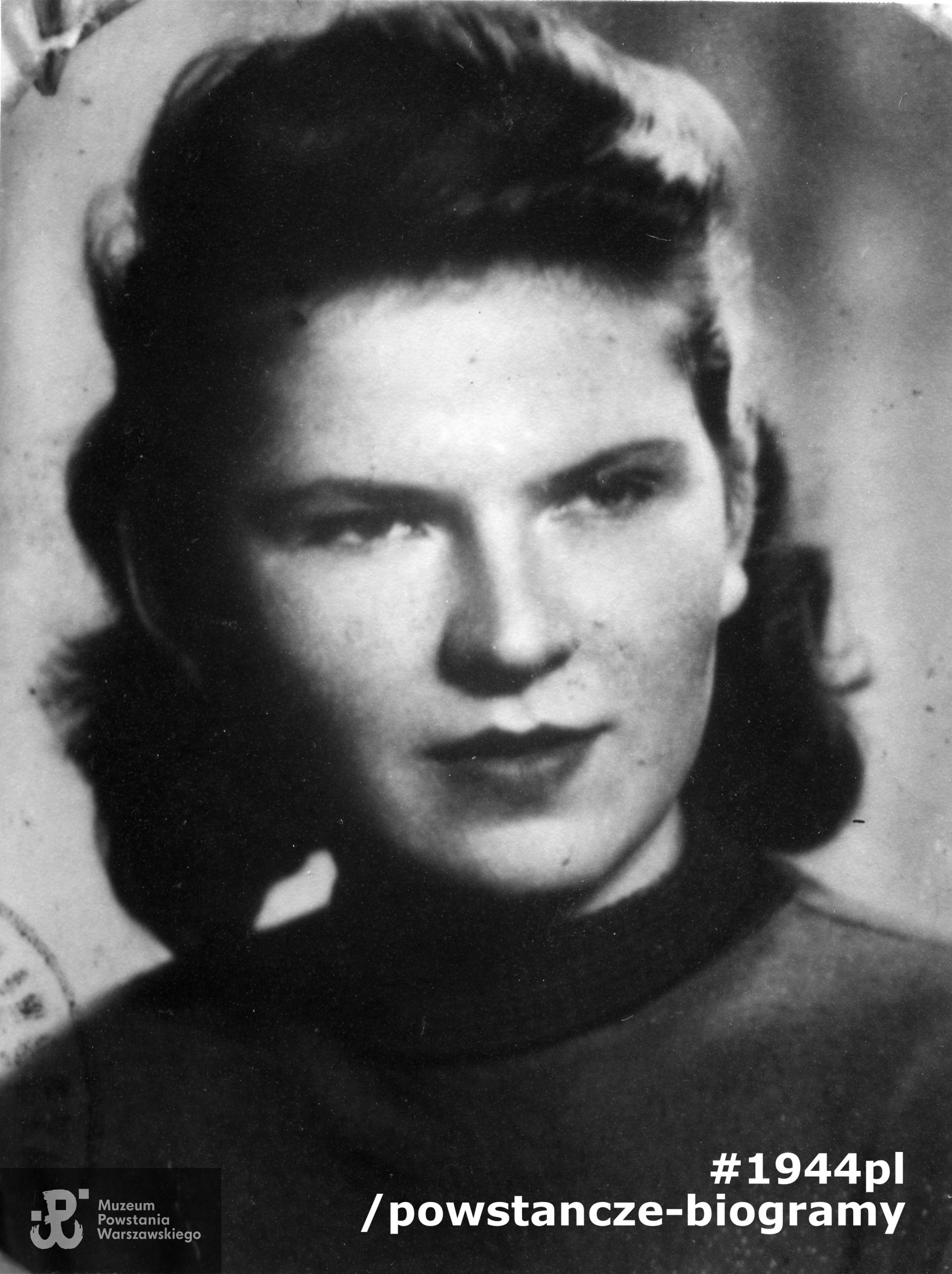 Zofia Purgal - Radecka "Zocha". Fot. ze zbiorów Muzeum Powstania Warszawskiego - zbiór WIEPW