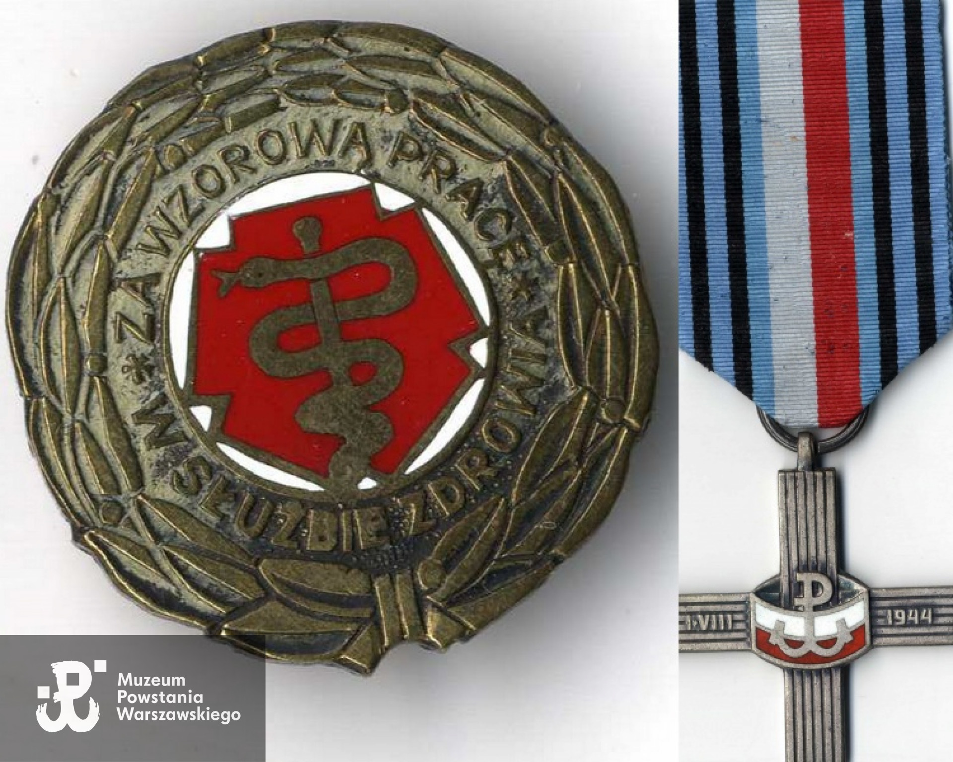 WKP i Odznaka za Wzorową Pracę w Służbie Zdrowia. Z  archiwum rodzinnego córek.