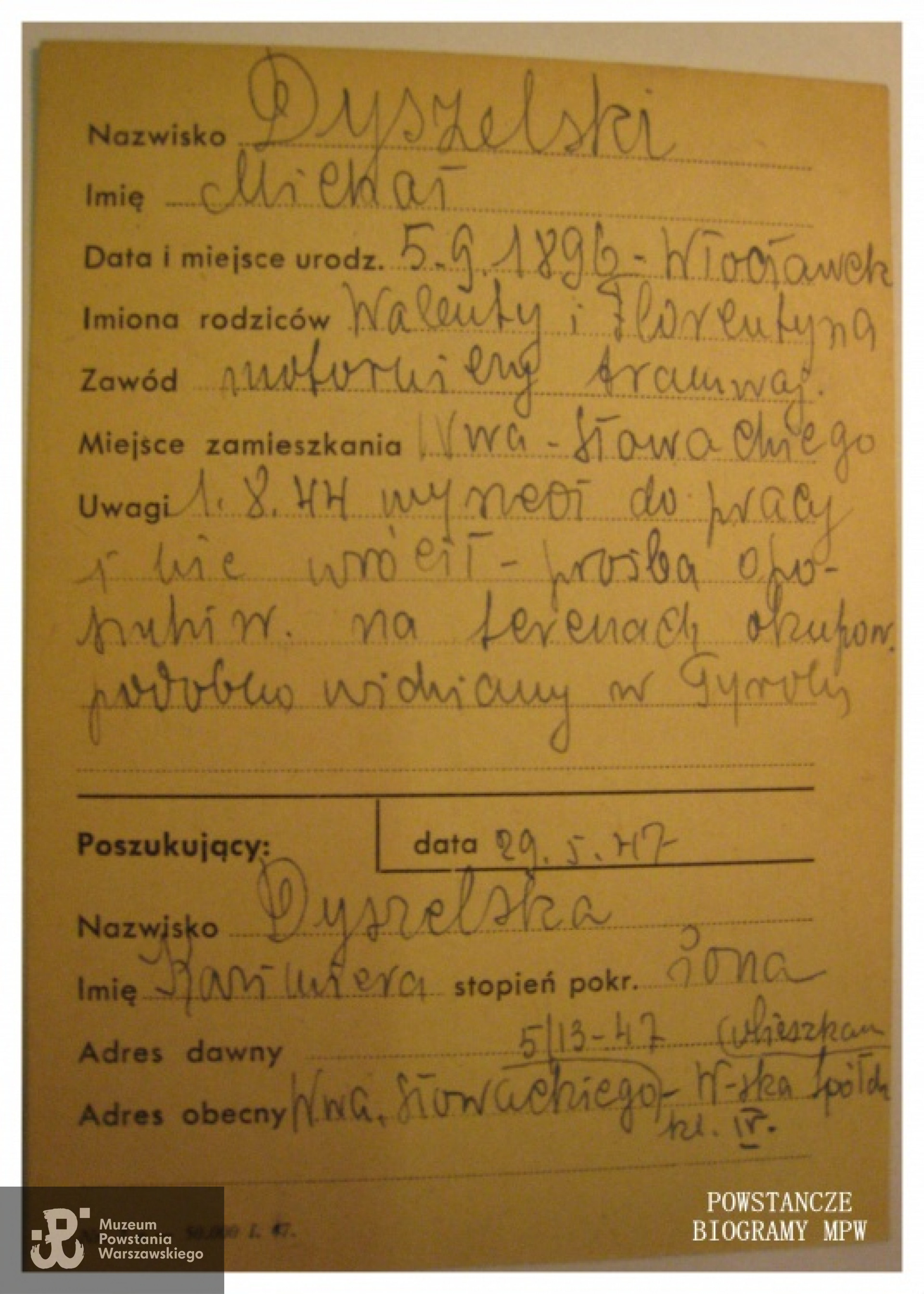 Ze zbiorów Polskiego Czerwonego Krzyża.