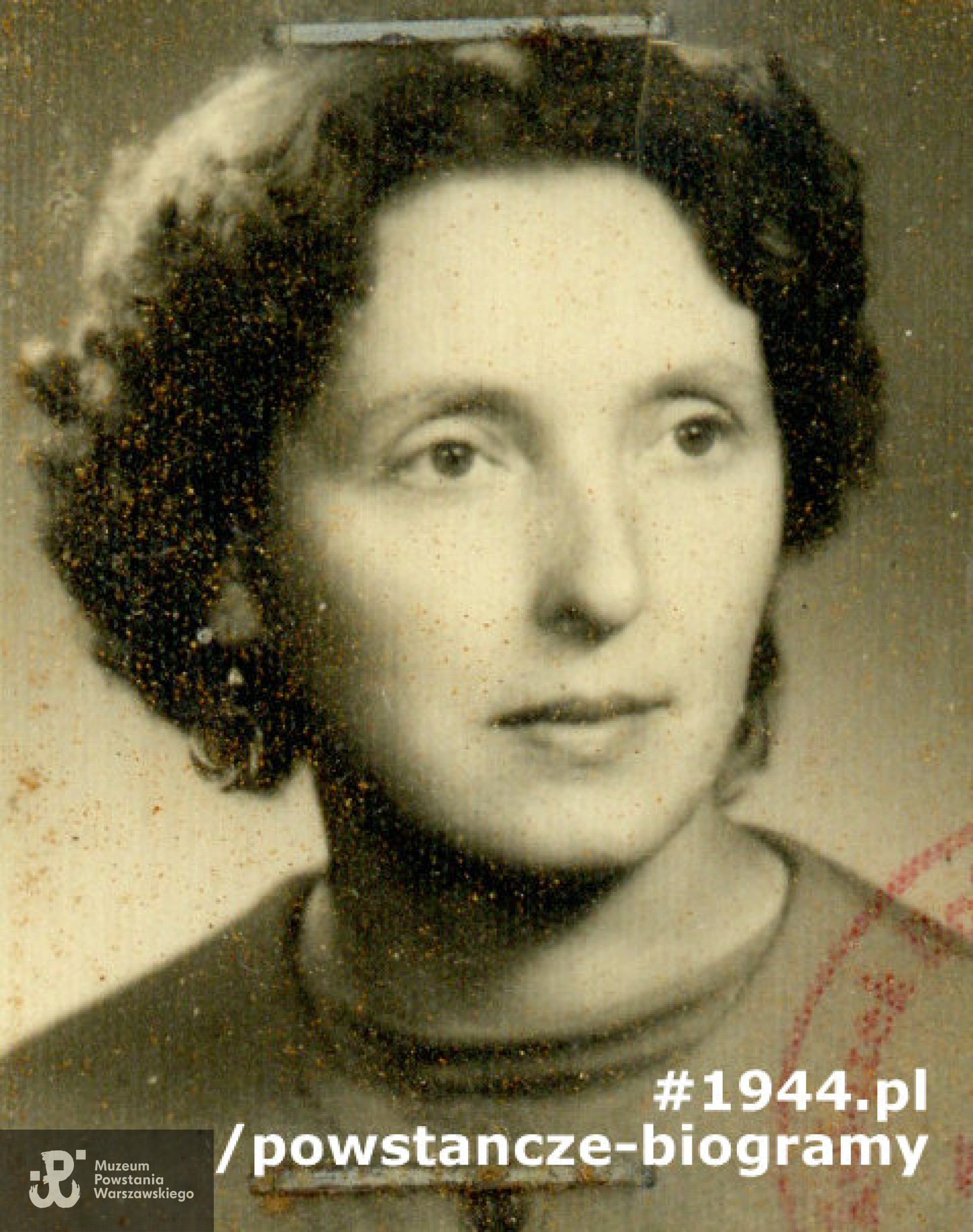 Irena Kraszewska - Trąbajło - fotografia powojenna. Fot. z archiwum rodzinnego  p. Elżbiety Majkowskiej i p. Sylwii Rojek