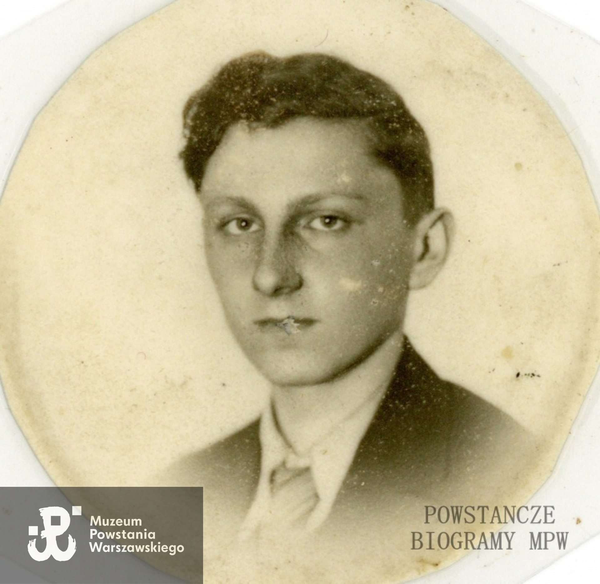 Janusz Leon Nużak vel Nurzak (1926-1944). Zdjęcie z archiwum rodzinnego Danuty Rozwadowskiej z domu Nurzak.