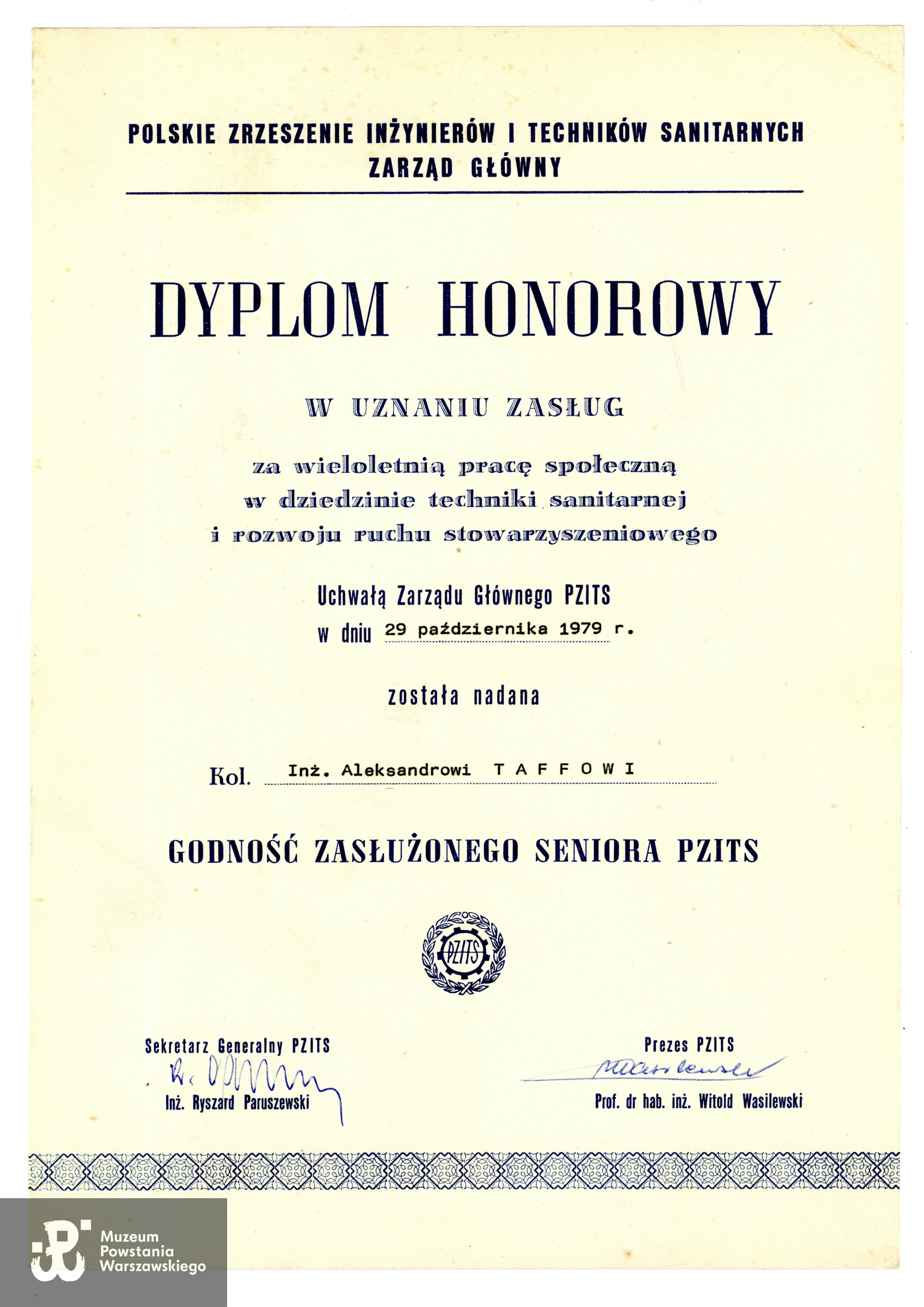  Ze zbiorów rodzinnych, udostępniła wnuczka Powstańca, p. Paulina Taff. Skany wykonano w Muzeum Powstania Warszawskiego, 06/2024