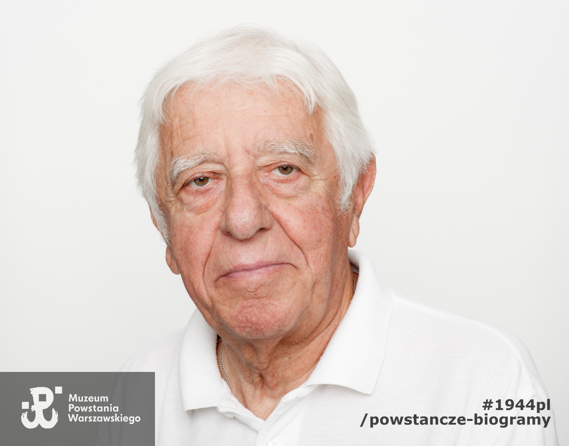 Zdjęcie z serii portretów Powstańców Warszawskich wykonanych w ramach projektu "1944/70/2014" realizowanego przez grupę WWPHOTO dla uczczenia 70. rocznicy wybuchu Powstania Warszawskiego. Muzeum Powstania Warszawskiego, 22.07-04.08 2013.