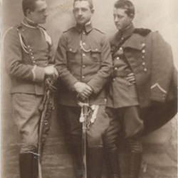 od lewej: Józef, Julian i Henryk Piaseccy