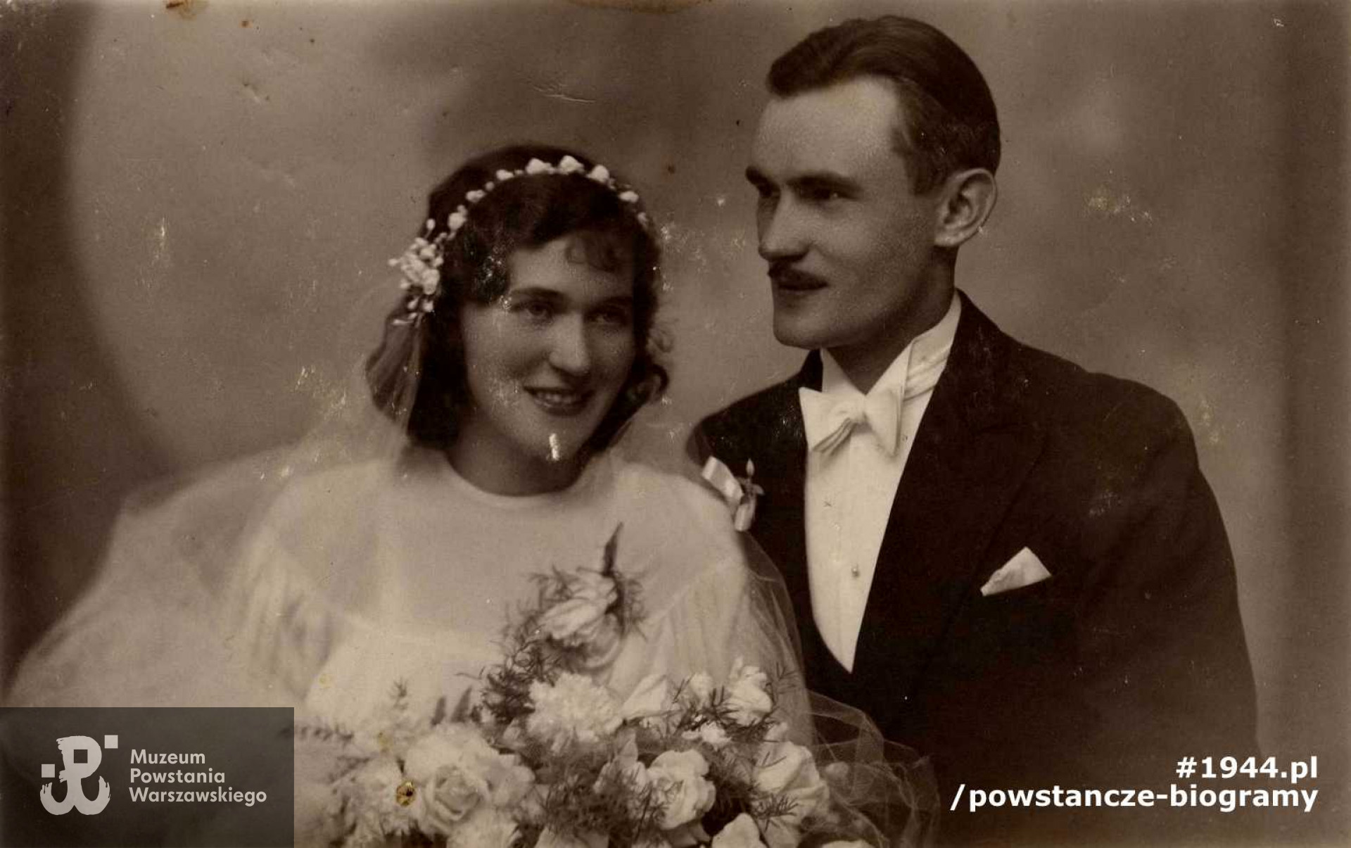 Helena i Mieczysław Biernatowie - fotografia ślubna.  Fot. archiwum rodzinne