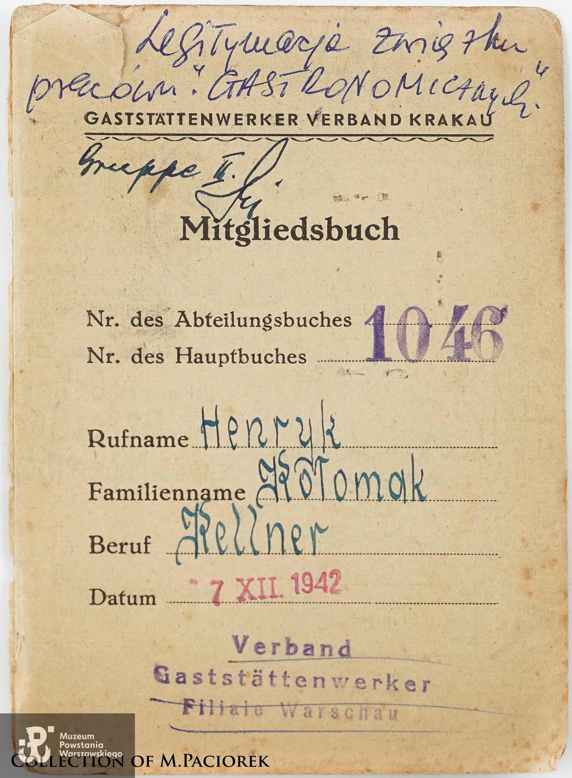 Źródło: kolekcja Mikołaja Paciorka, skan udostępnił M. Paciorek