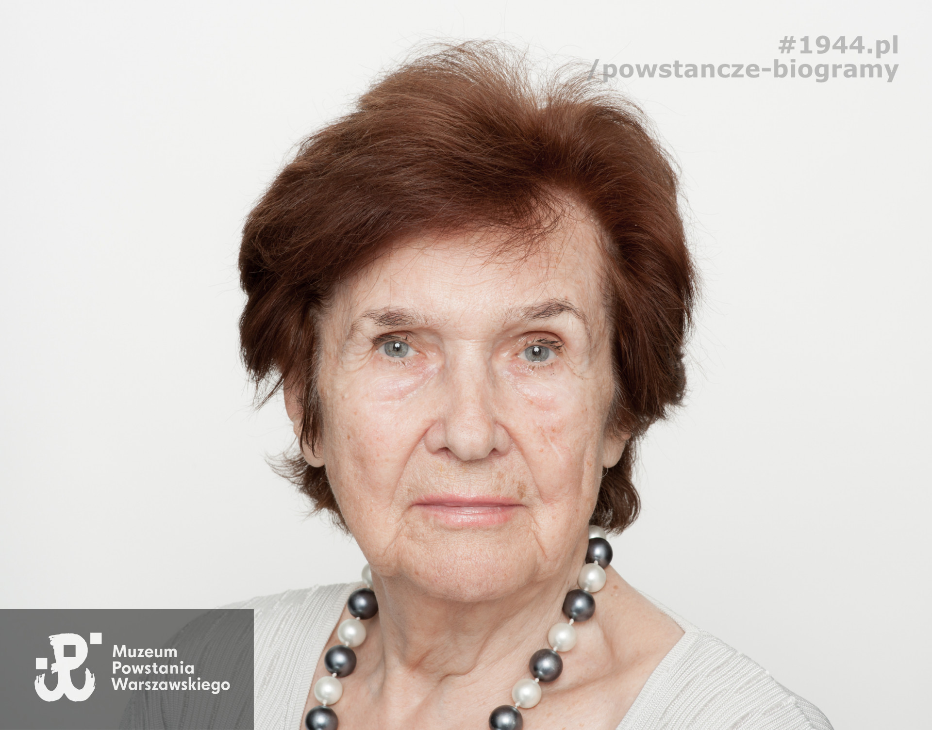 Zofia Godlewska-Arendarczyk. Zdjęcie z serii portretów Powstańców Warszawskich wykonanych w ramach projektu "1944/70/2014" realizowanego przez grupę WWPHOTO dla uczczenia 70. rocznicy wybuchu Powstania Warszawskiego. Muzeum Powstania Warszawskiego, 22.07-04.08 2013.