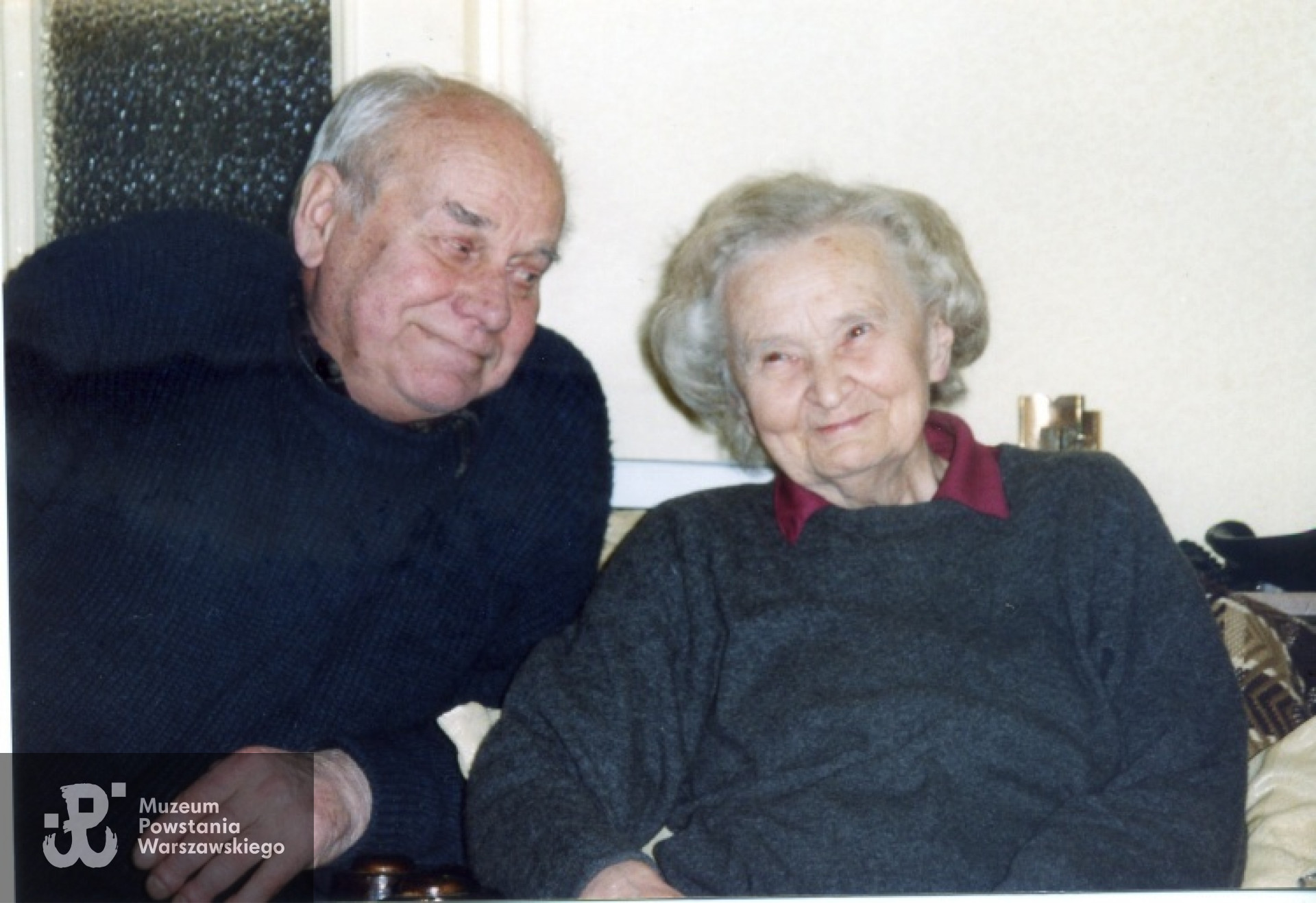 Jerzy Gorycki z żoną Blanką, Sylwester 2003. Ostatnie zdjęcie wykonane miesiąc przed jego śmiercią. Fot. archiwum rodzinne A. Siewiery.