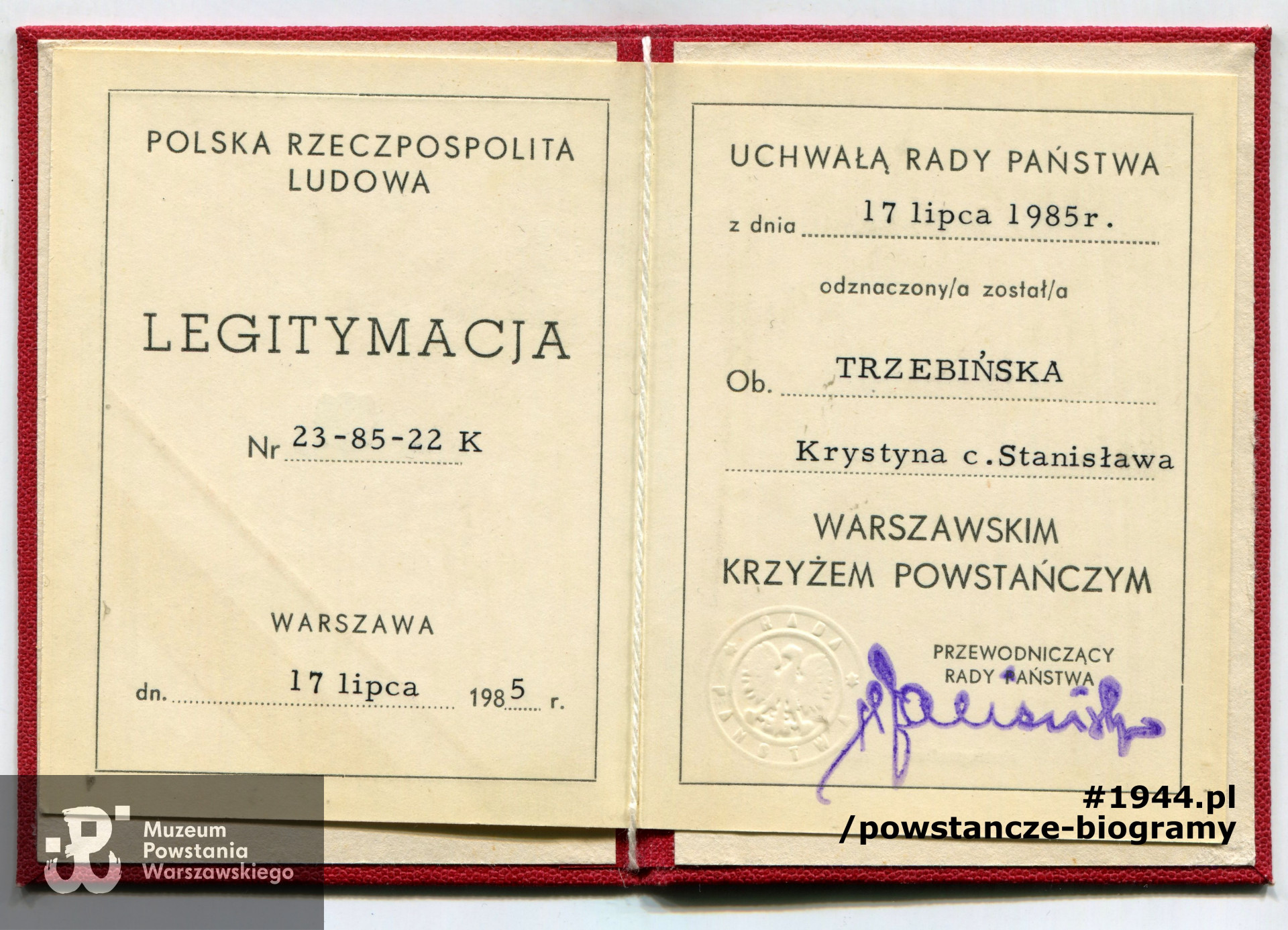 Fot. materiały do Słownika Biograficznego Uczestników PW
