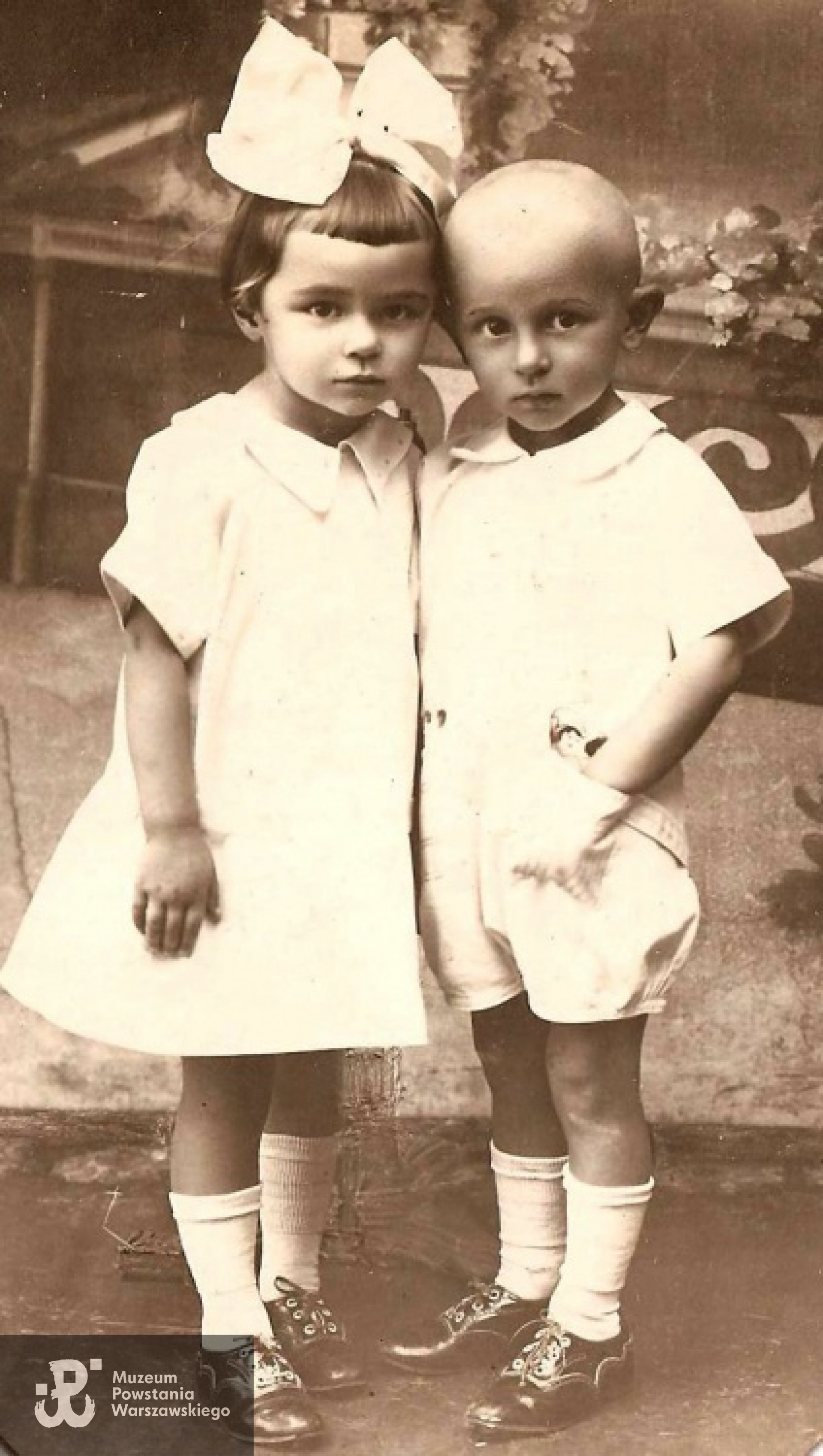 Kazimierz Łodziński z siostrą Wandą w Radziejowie.