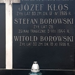 Cmentarz Wolski. Fot. udostępniła p. Krystyna Borowska, synowa Bronisława Borowskiego ps. Kris, Słowik