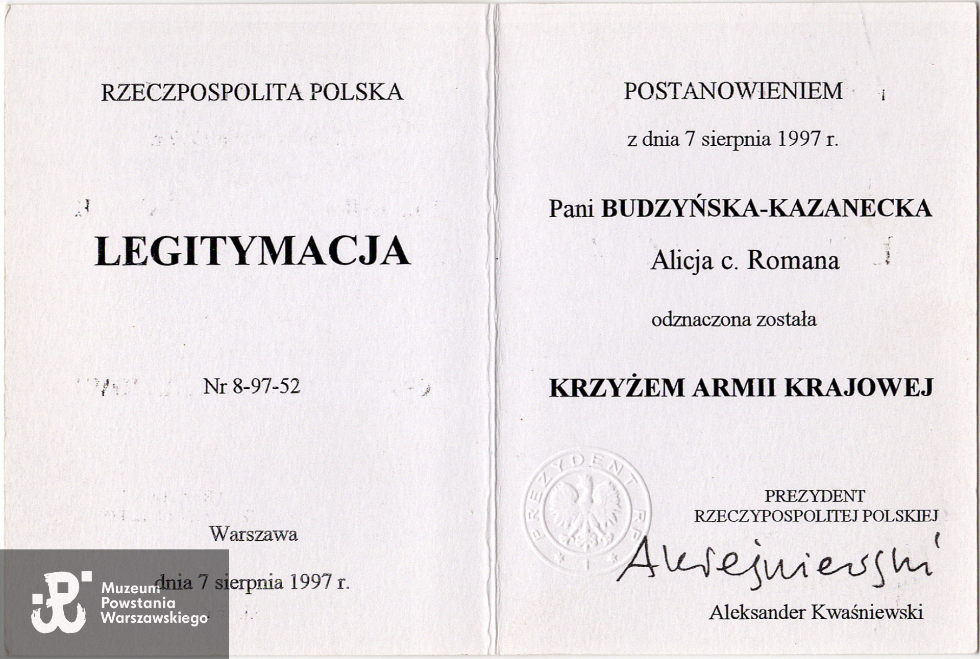 Ze zbiorów rodzinnych p. Alicji Budzyńskiej - Kozaneckiej 