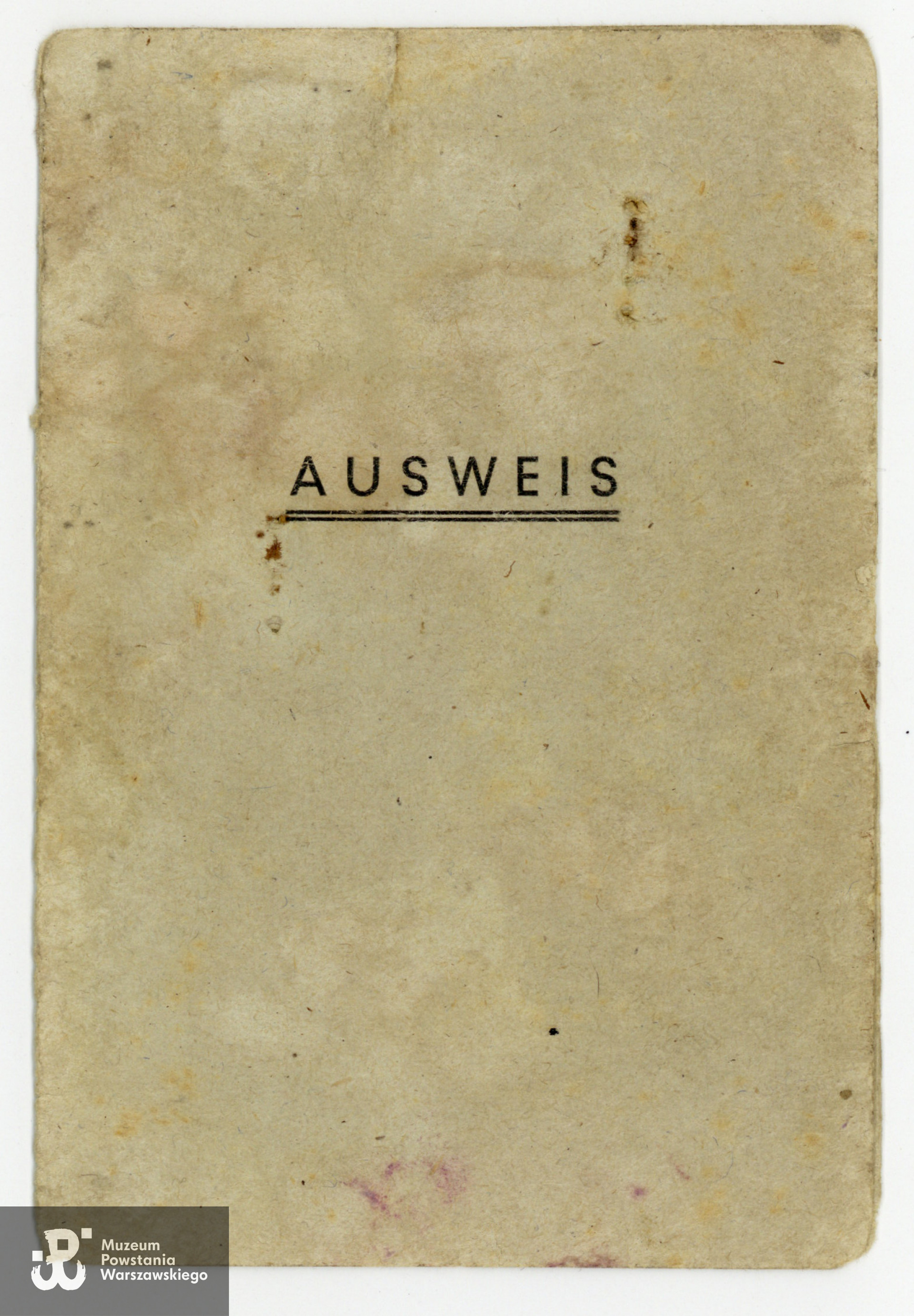 Należący do Stanisława Michniewicza Ausweis z okresu okupacji niemieckiej, potwierdzający zatrudnienie na stanowisku magazyniera w Domu Handlowym K. Michniewicza w Warszawie przy ul. Marszałkowskiej 123. Ze zbiorów rodzinnych p.  Krystyny   Michniewicz-Wanik