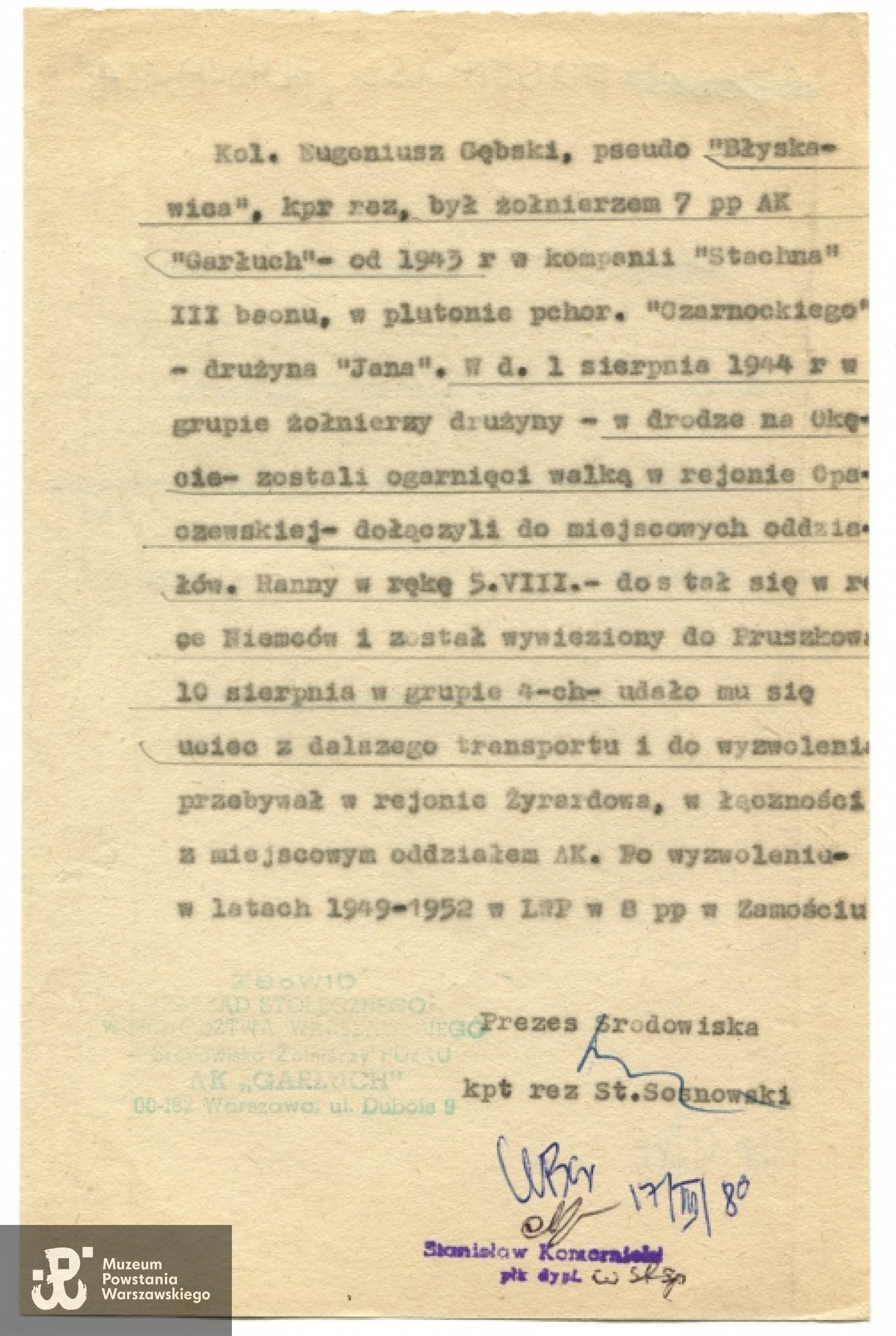 Dokumentacja ZBoWiD.