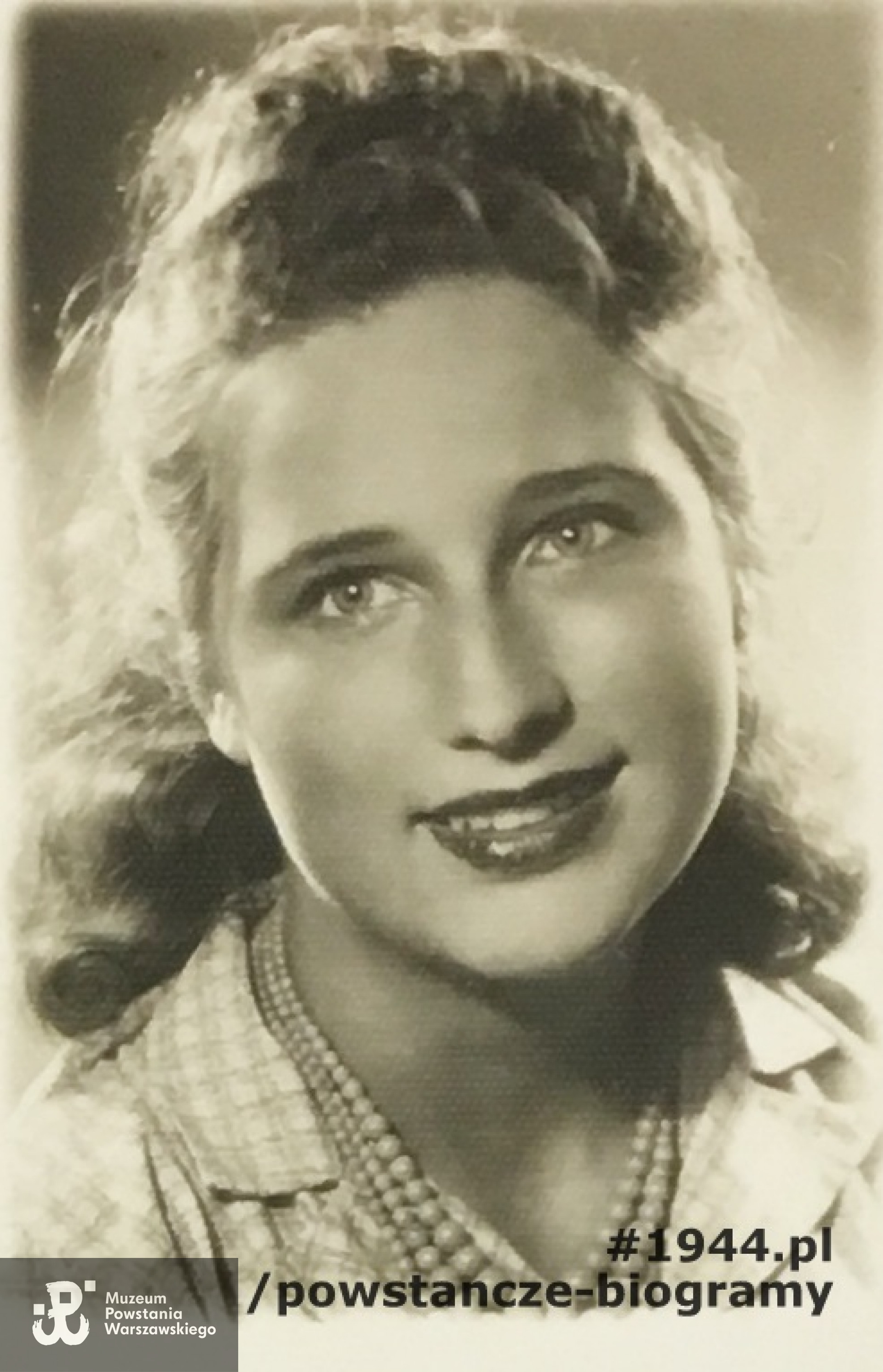 Maria Cześnin - Straszewicz z domu Śmigielska. Fot. dołączona do ankiety uczestnika PW - zbiory Archiwum Akt Nowych