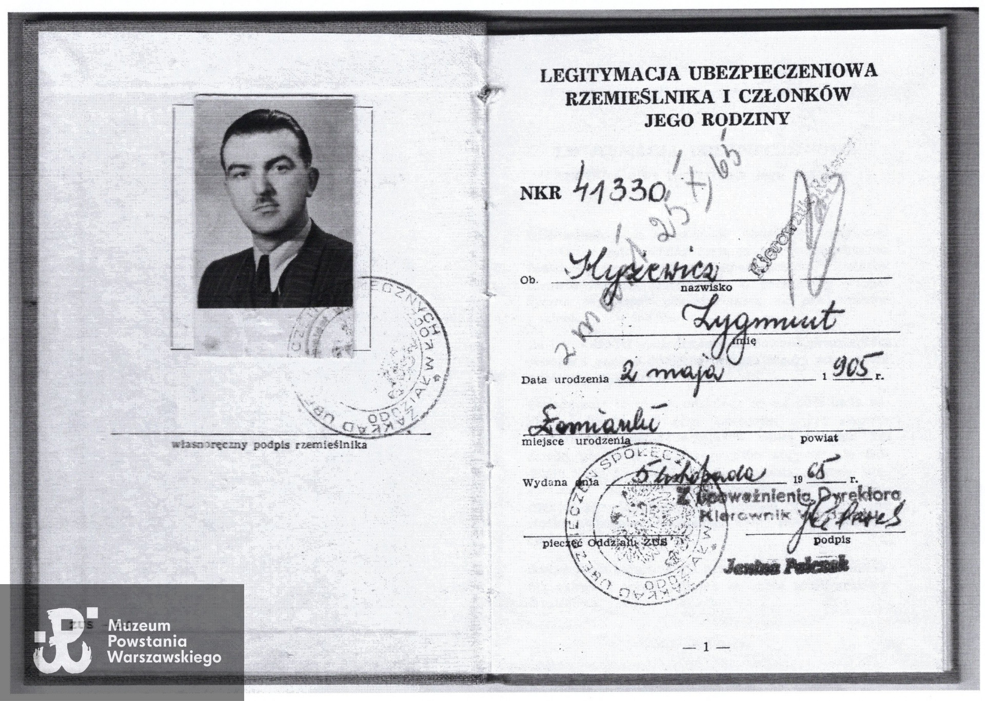  Teczki personalne uczestników Powstania Warszawskiego: Hyżewicz Zygmunt, zasób Pokoju Kombatanta MPW