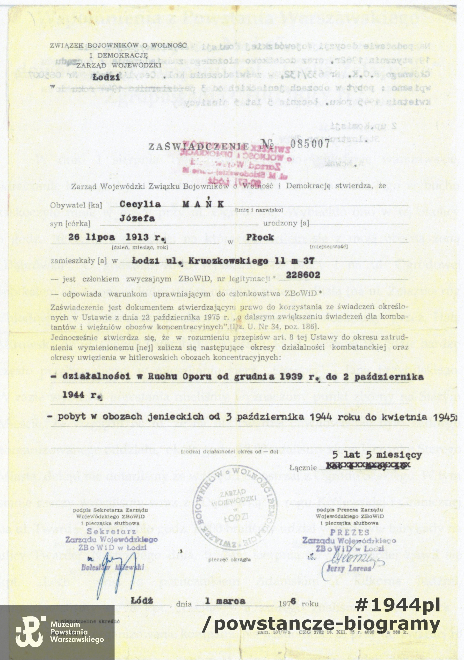 Skan ze wspomnien "Bóg. Honor. Ojczyzna. Wojenne losy rodziny Tomalskich" (2018)