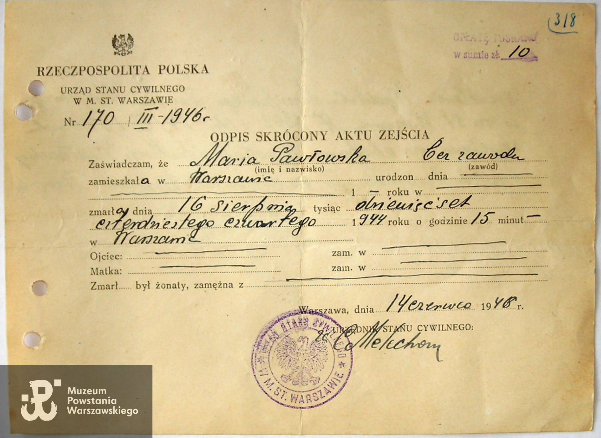 ZCK - Powązki Wojskowe. Skan materiały do Słownika Uczestników PW, kwerenda Powązki