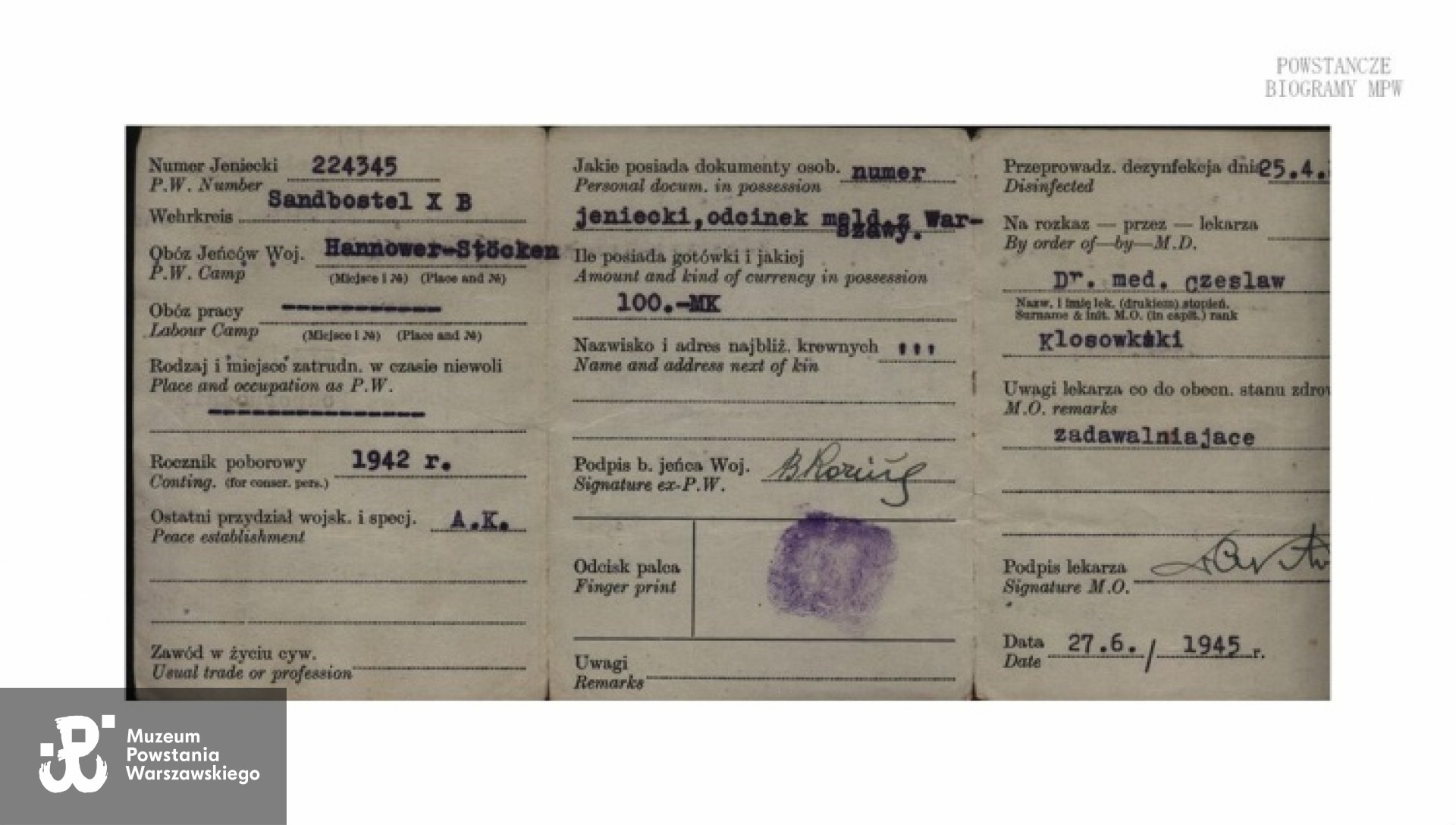 Fot. z archiwum rodzinnego Marii Piradoff - Link / MPW