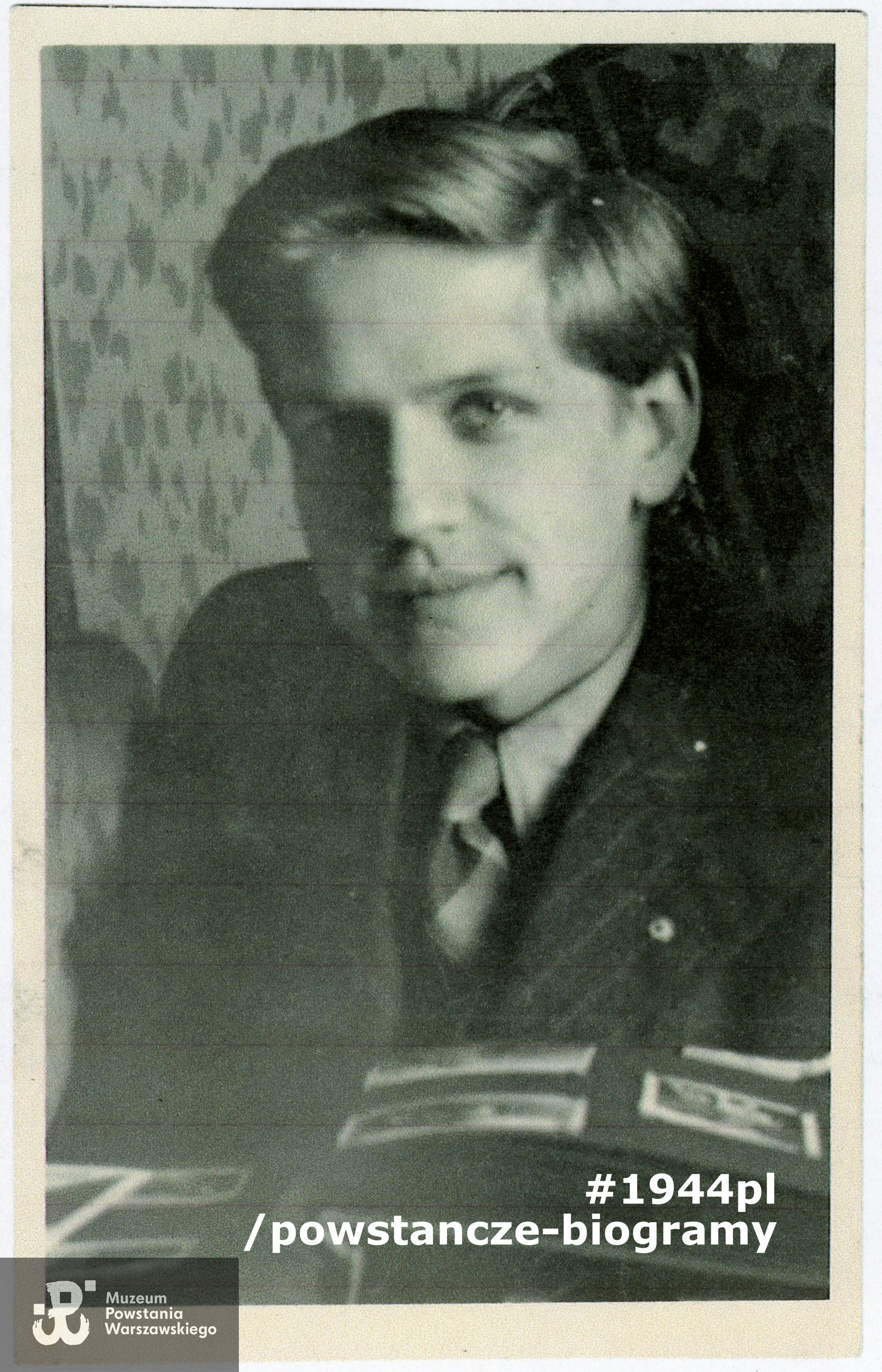 kan. Andrzej Ciecierski "Jędrek" (1923-1944). Fot. ze zbiorów rodzinnych p. Danuty Ciecierskiej - Stokłosy, kopia: MPW-ankieta.