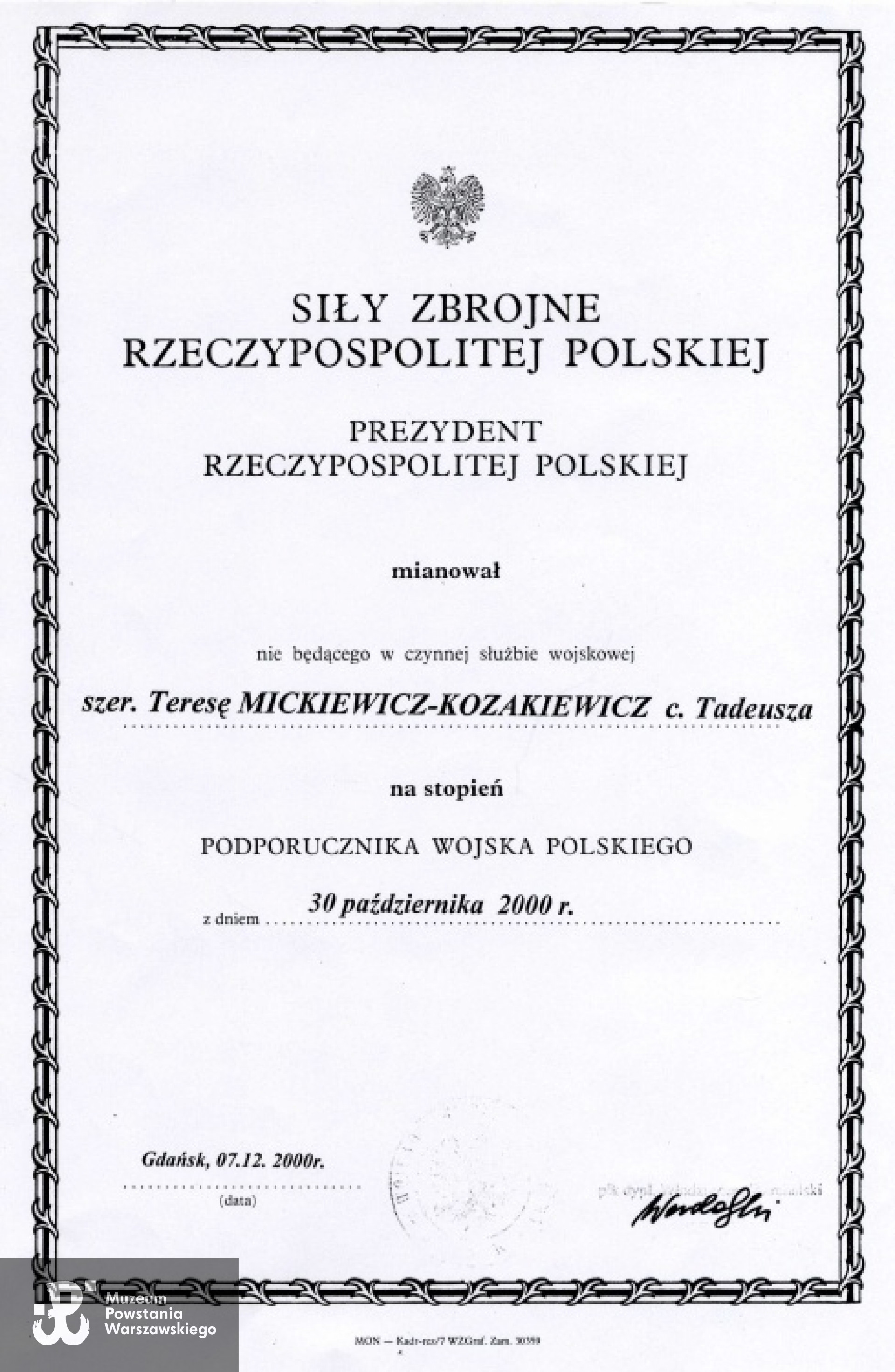 Z archiwum Teresy Mickiewicz - Kozakiewicz