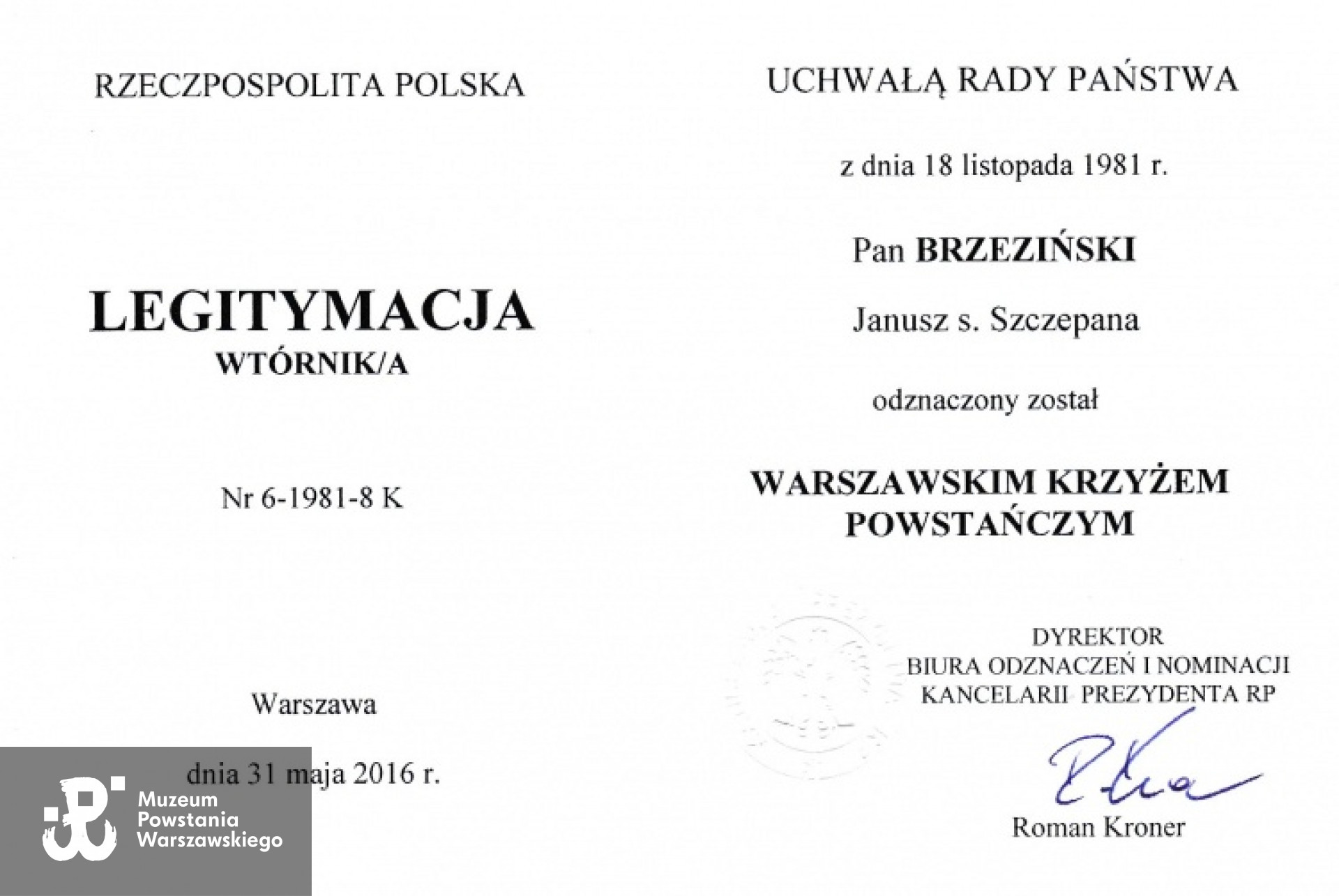 Z archiwum rodzinnego p.  Barbary Heleny  Brzezińskiej - Jońcy