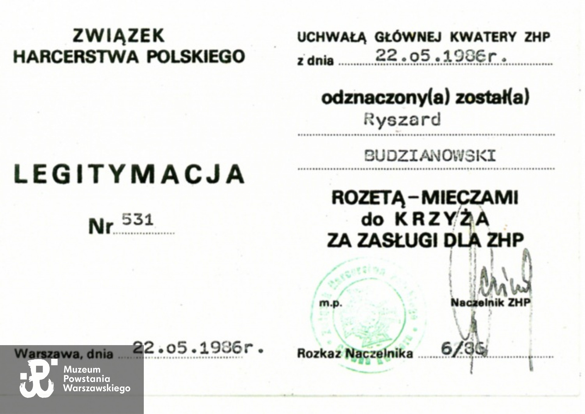 Fot. z archiwum rodzinnego /Archiwum 2. HBAP "Żbik"